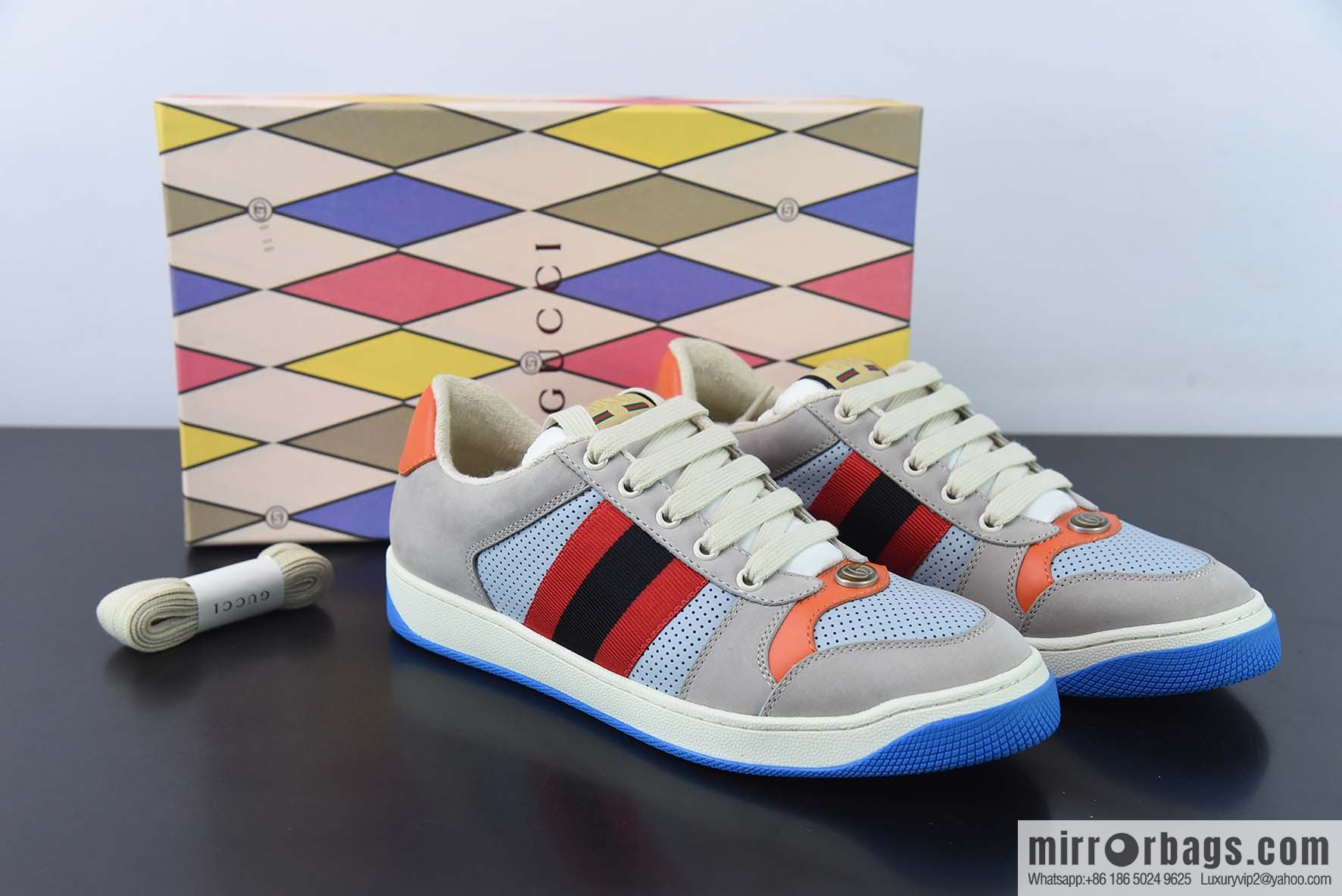 Gucci Distressed Screener sneakers Gucci dirty shoes series