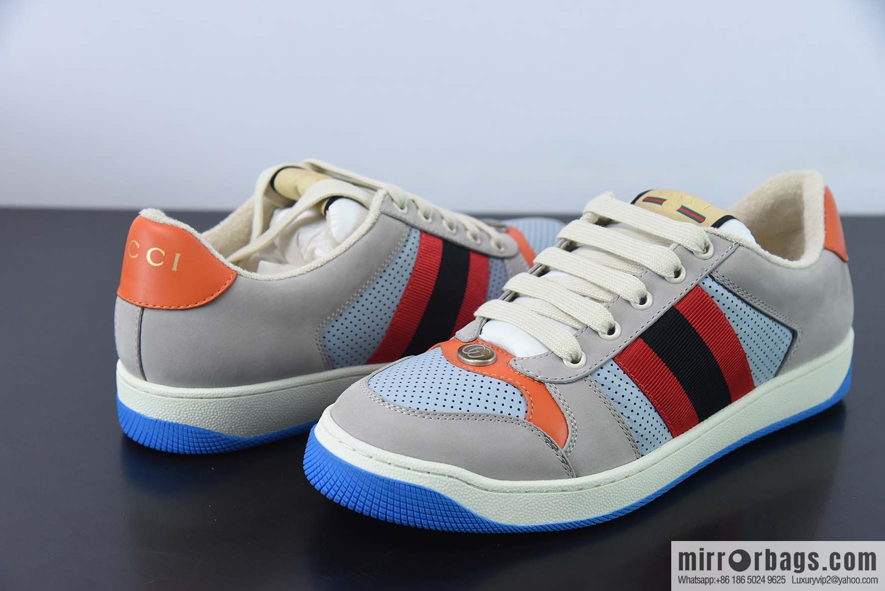 Gucci Distressed Screener sneakers Gucci dirty shoes series