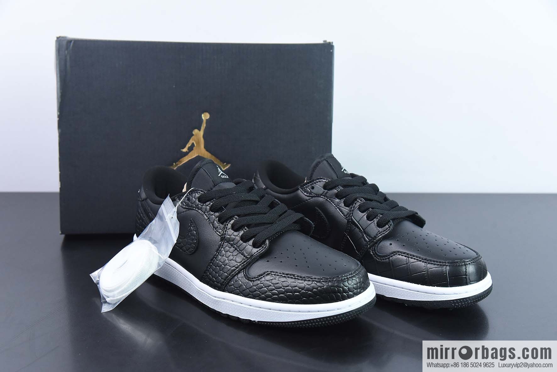 Air Jordan AJ1 Low Golf Low Top, Golf Black and White, Item Number: DD9315-003