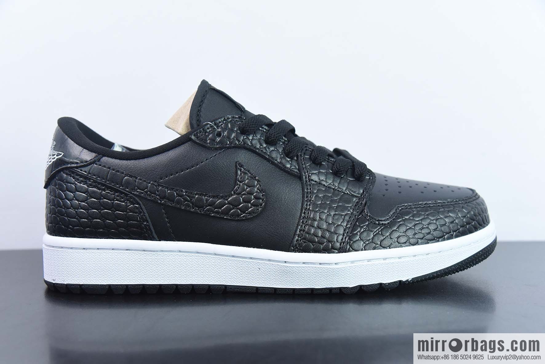 Air Jordan AJ1 Low Golf Low Top, Golf Black and White, Item Number: DD9315-003