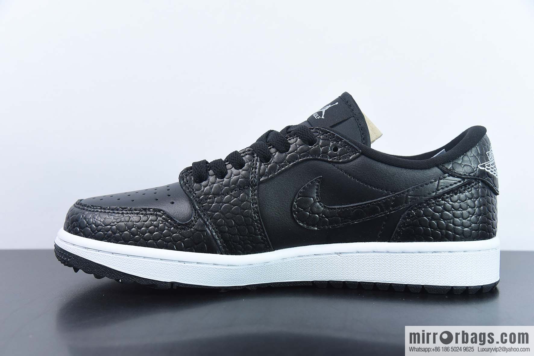 Air Jordan AJ1 Low Golf Low Top, Golf Black and White, Item Number: DD9315-003