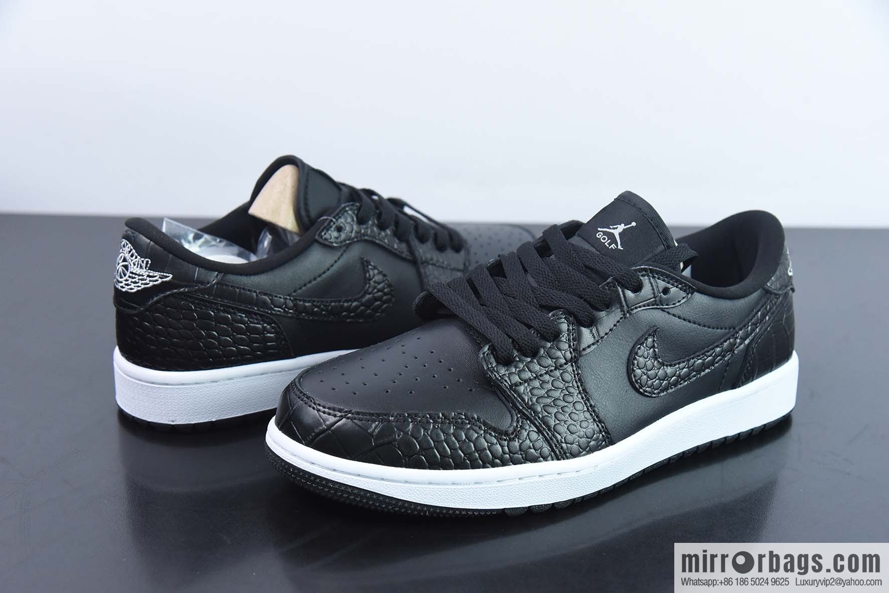 Air Jordan AJ1 Low Golf Low Top, Golf Black and White, Item Number: DD9315-003