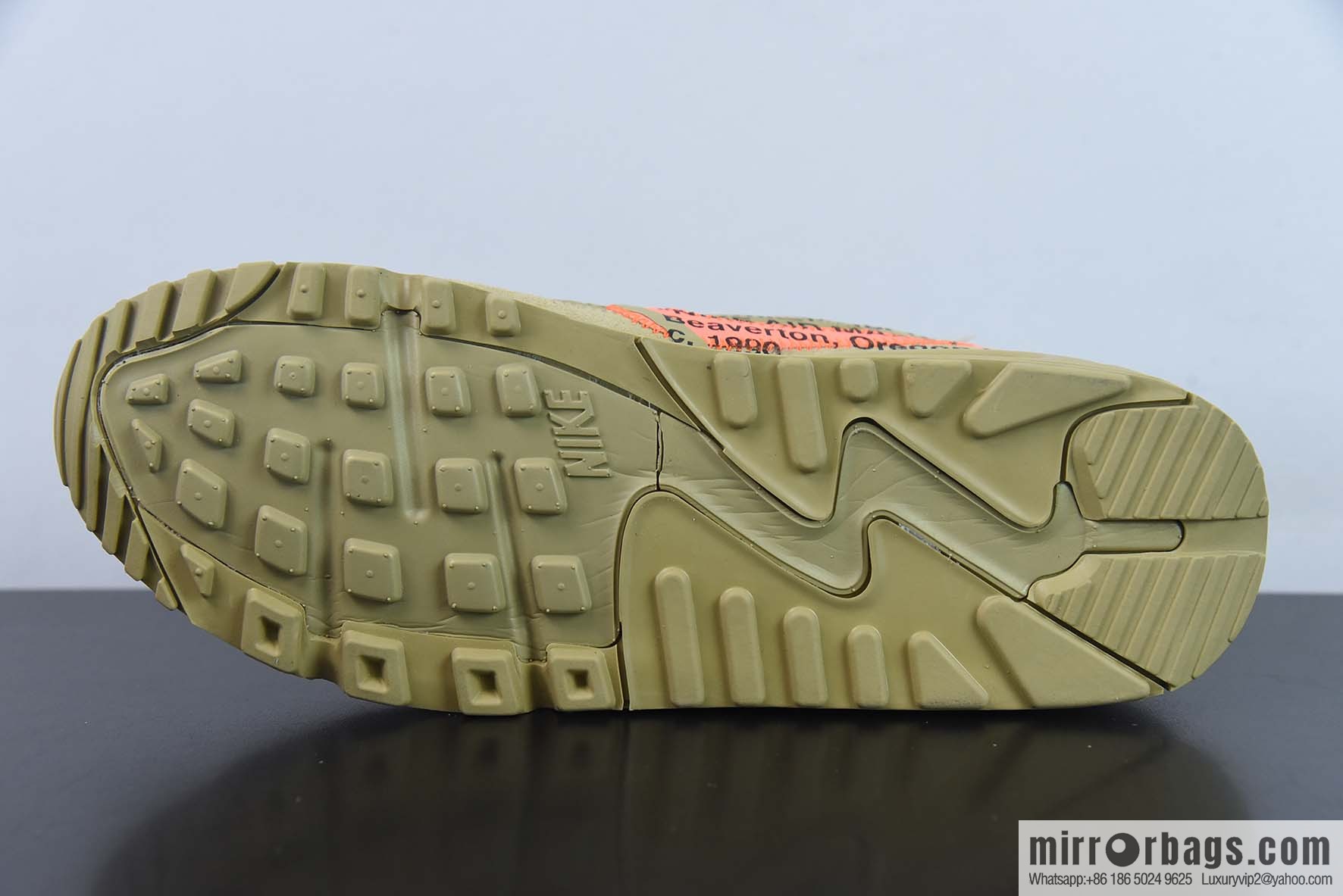 Off-White X Nike Air MAX90 GPX Joint Desert Yellow Men's sneakers Part Number: AA7293 200