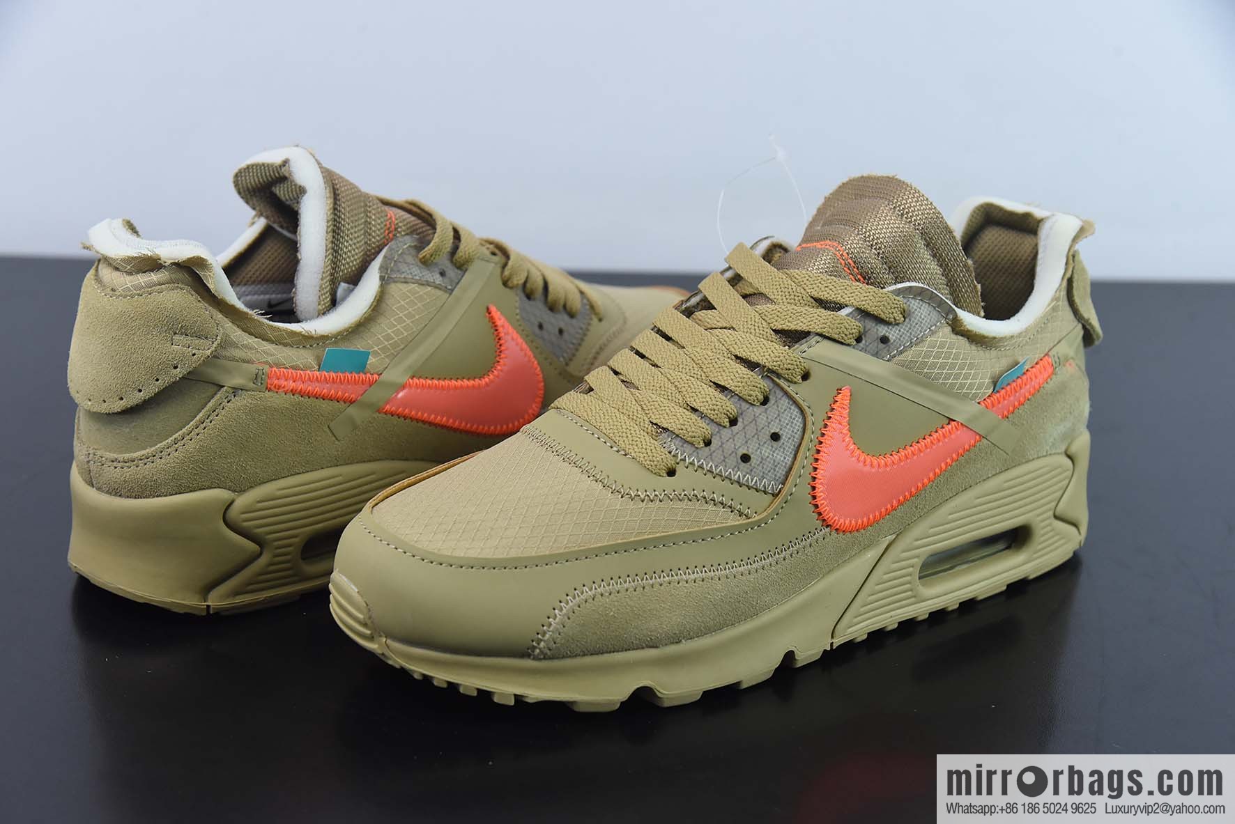 Off-White X Nike Air MAX90 GPX Joint Desert Yellow Men's sneakers Part Number: AA7293 200