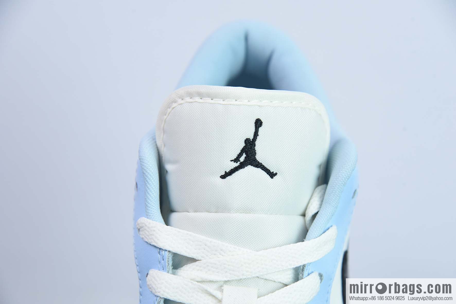 Air Jordan 1 Low GS Ice Blue AJ1 White Black Blue, item number 554723-401