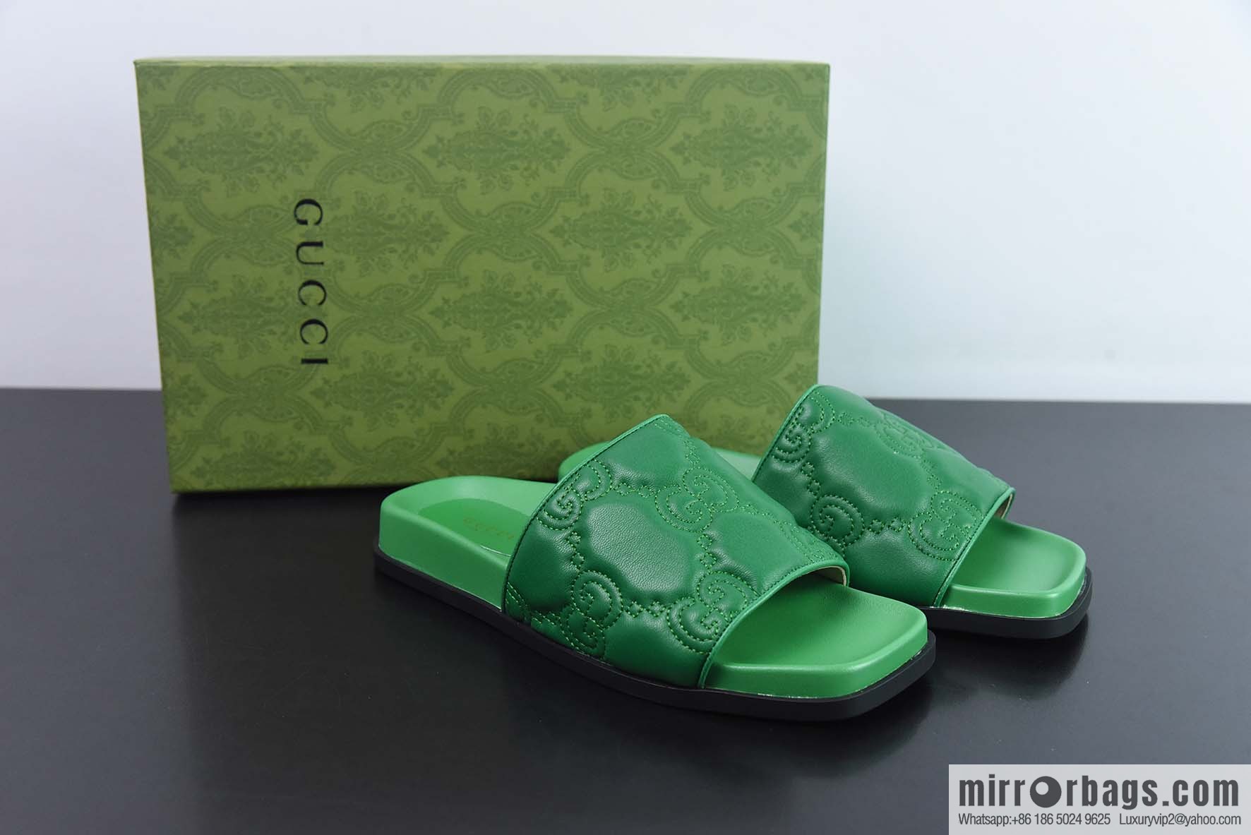 Gucci Gucci imported mixed sheepskin spring and summer sandals series