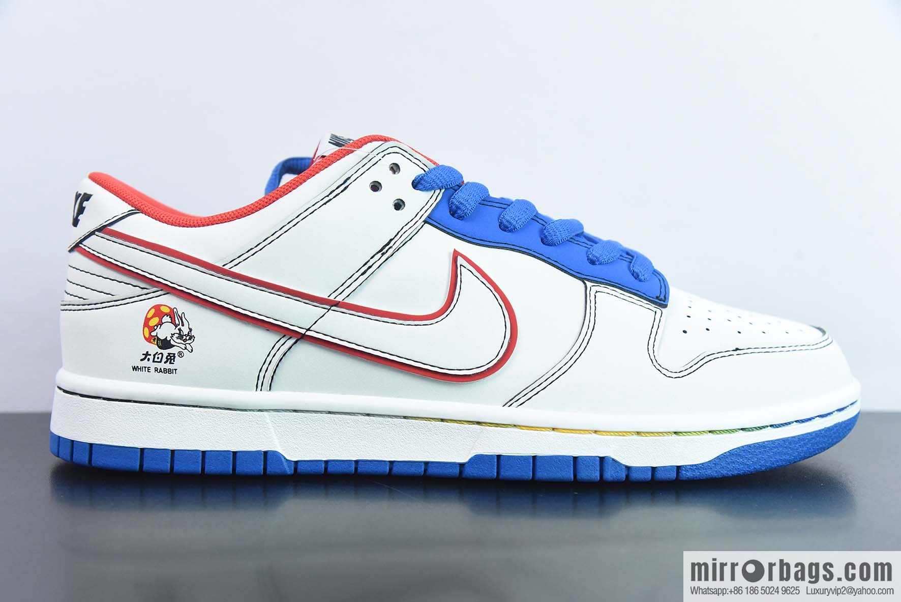 NK Dunk Low low-top casual board shoes Oyo Keyang, white rabbit printed low-top sneakers Item number: NN5869-601