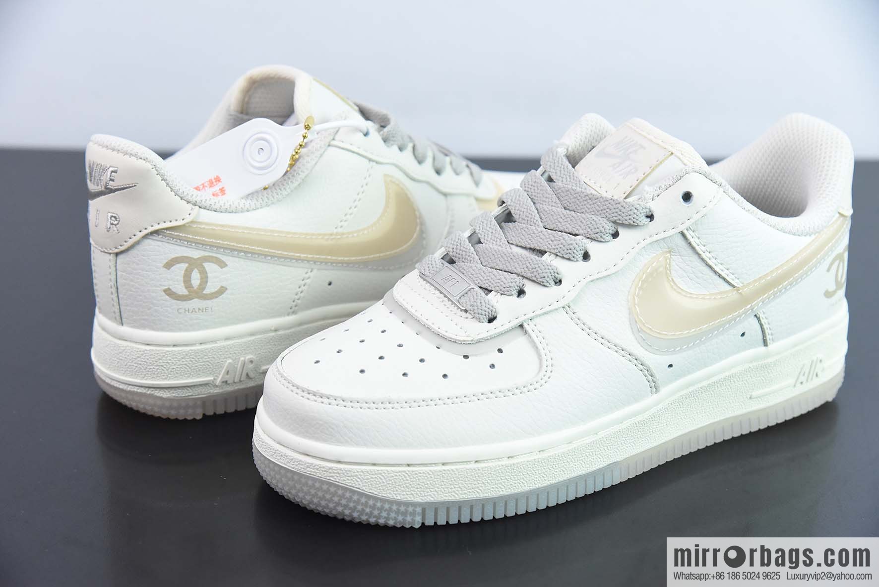 LAP69001337 Air Force One Joint Luxury Brand - #Chanel #Chanel & Nike Air Force 1 Low Item Number: CW1574-807