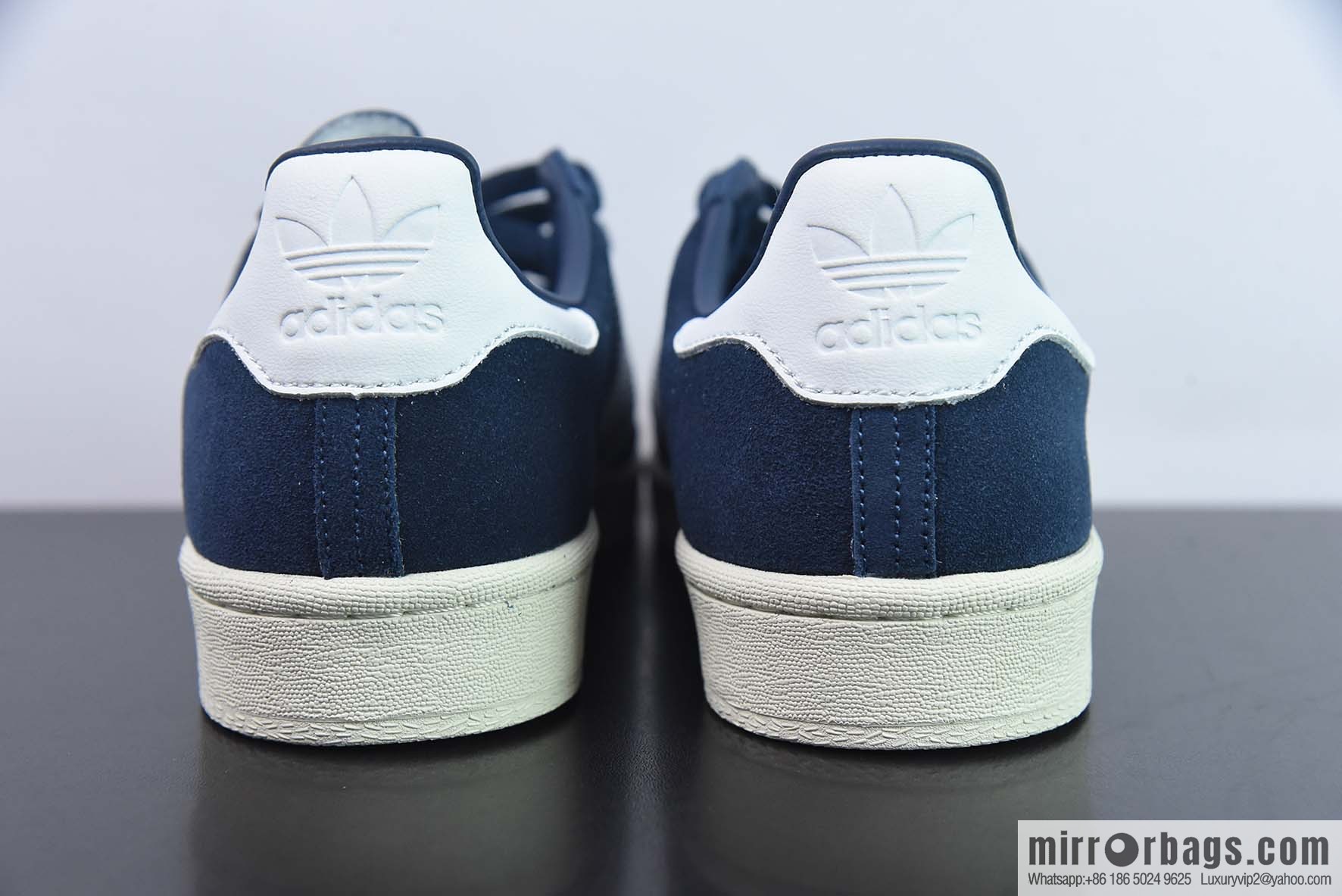 AD Originals Campus 80S Academy Series Classic Vintage Low Top Versatile Casual Sports Board Shoes, Navy Blue, Item Number: GX9405