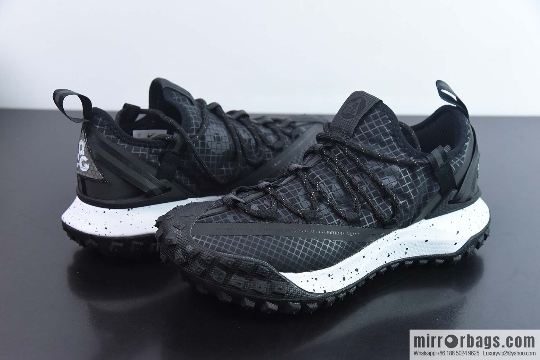 Nike ACG Mountain Flying Low GORE-TEX Outdoor Mountaineering sneakers/black and white, item number: DD4565-001