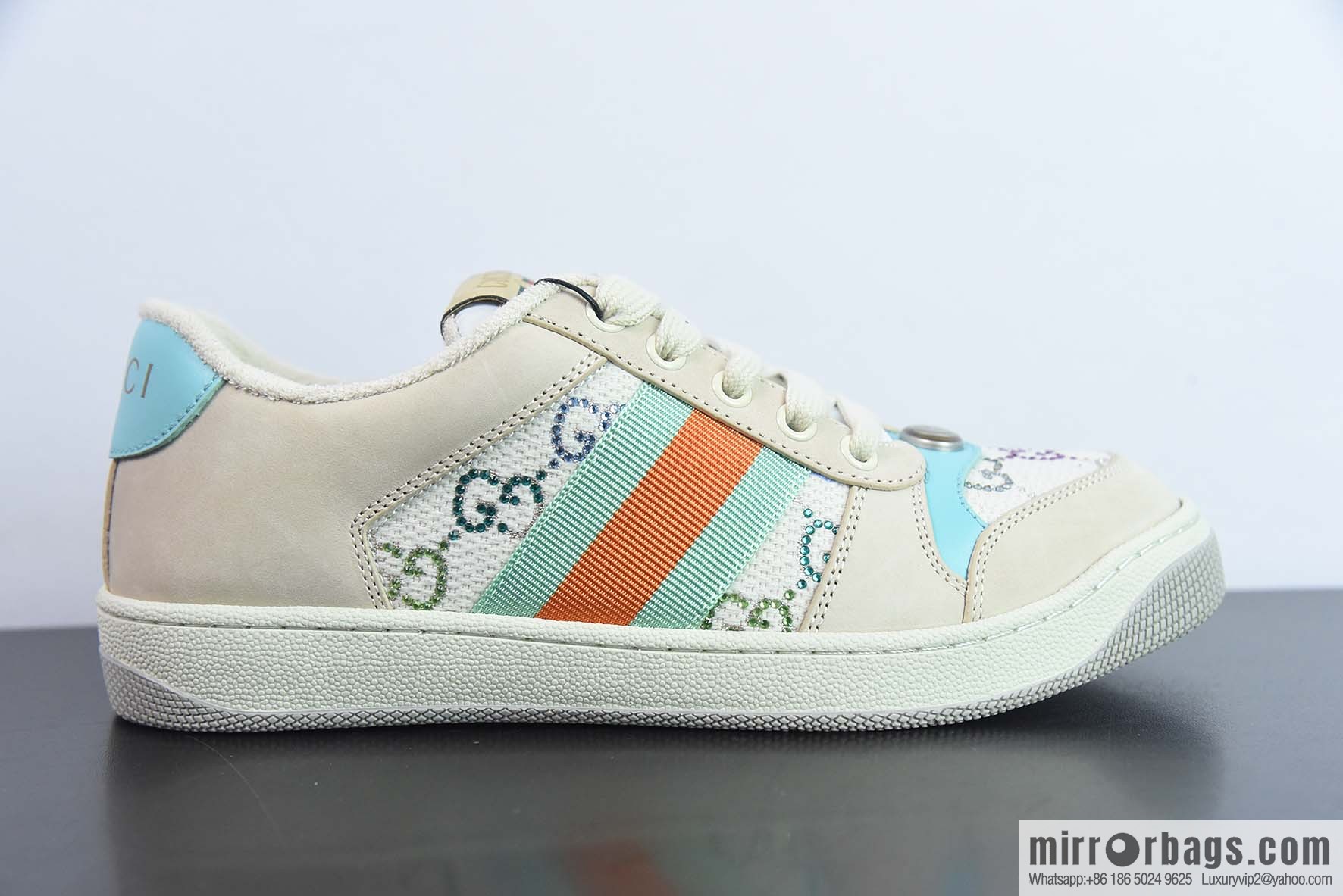 Gucci Gucci Screener GG Enamel Vintage Old Daddy Board Shoes