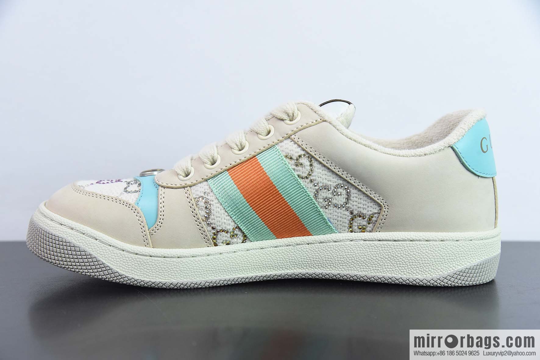 Gucci Gucci Screener GG Enamel Vintage Old Daddy Board Shoes