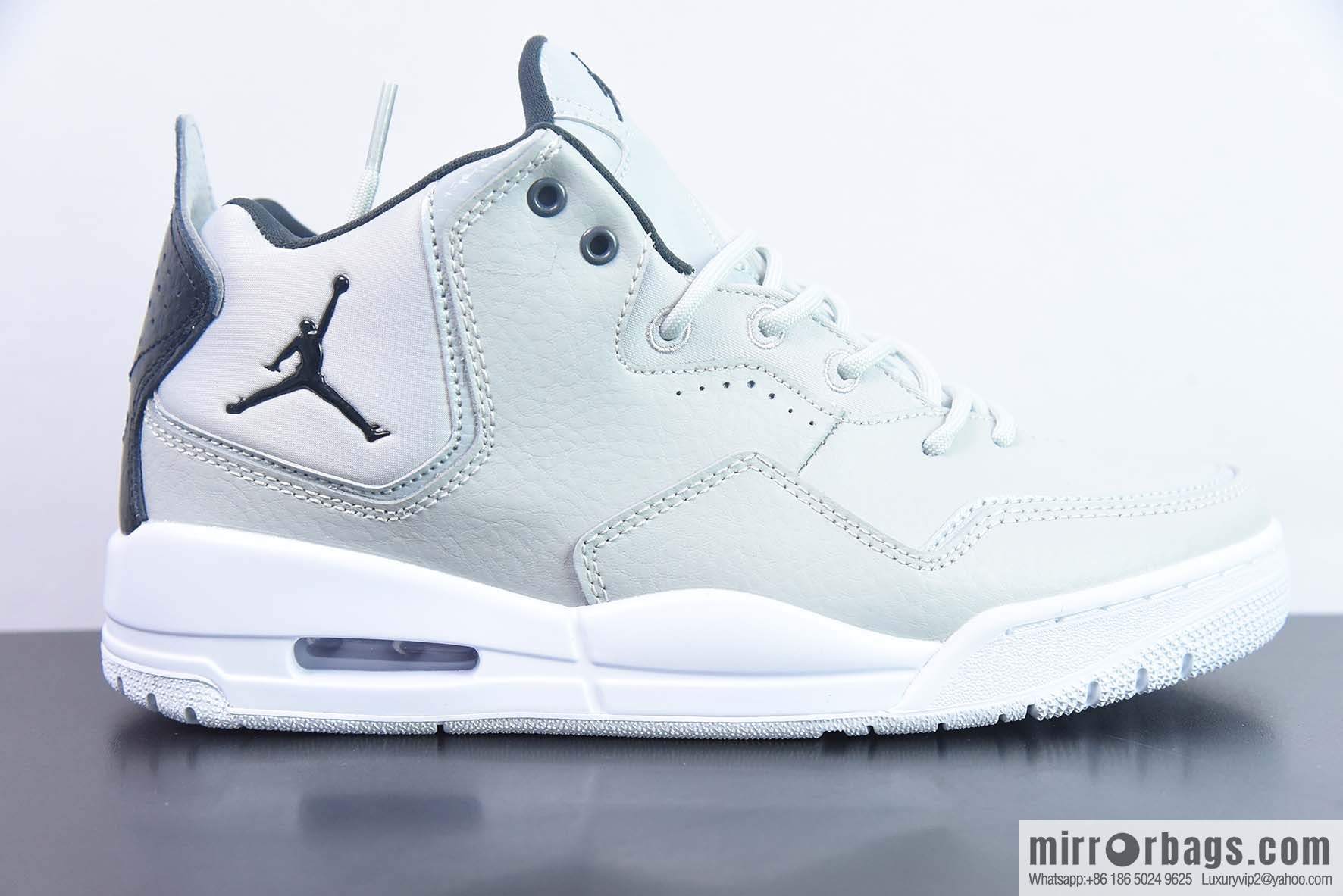 AirJordan Courtside 23 short version AJ23 gray and black Vintage middle help, basketball shoes, item number: AR1002-002