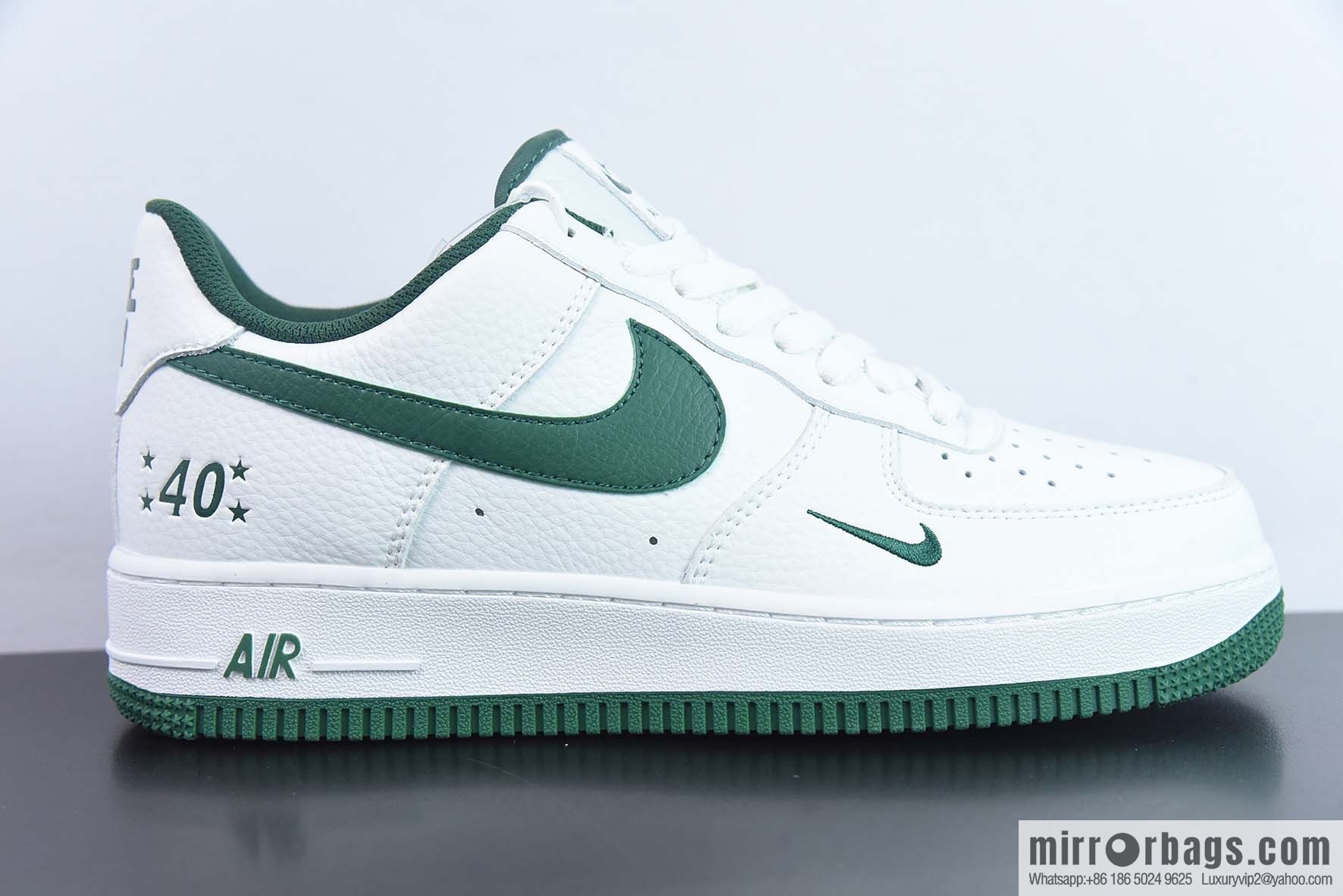 Air Force 1 '07 Low Air Force mini hook, double hook 40th anniversary, white and green low-top sneakers Item number: MN5263 126