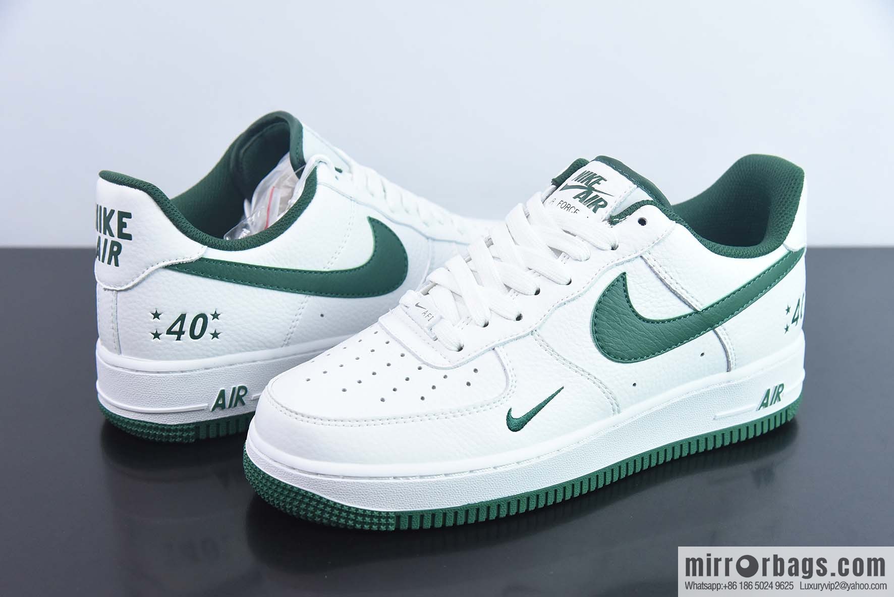 Air Force 1 '07 Low Air Force mini hook, double hook 40th anniversary, white and green low-top sneakers Item number: MN5263 126