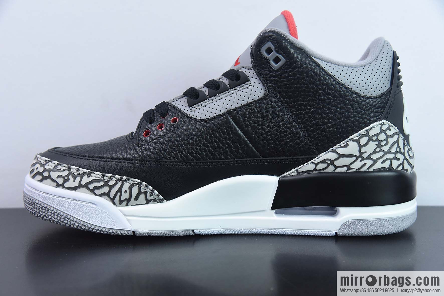 Air Jordan AJ3 Retro black cement sneakers 854262 001