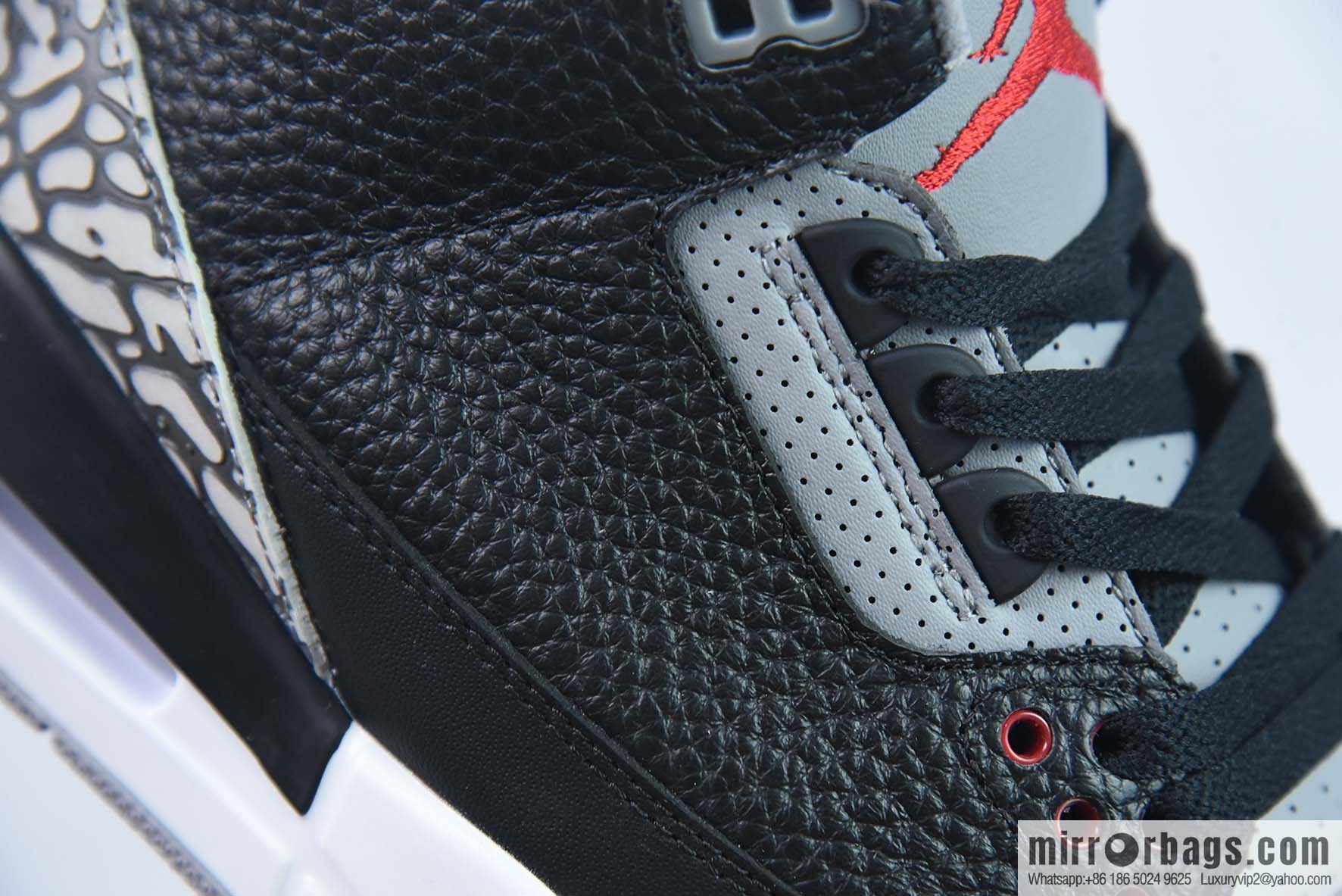 Air Jordan AJ3 Retro black cement sneakers 854262 001