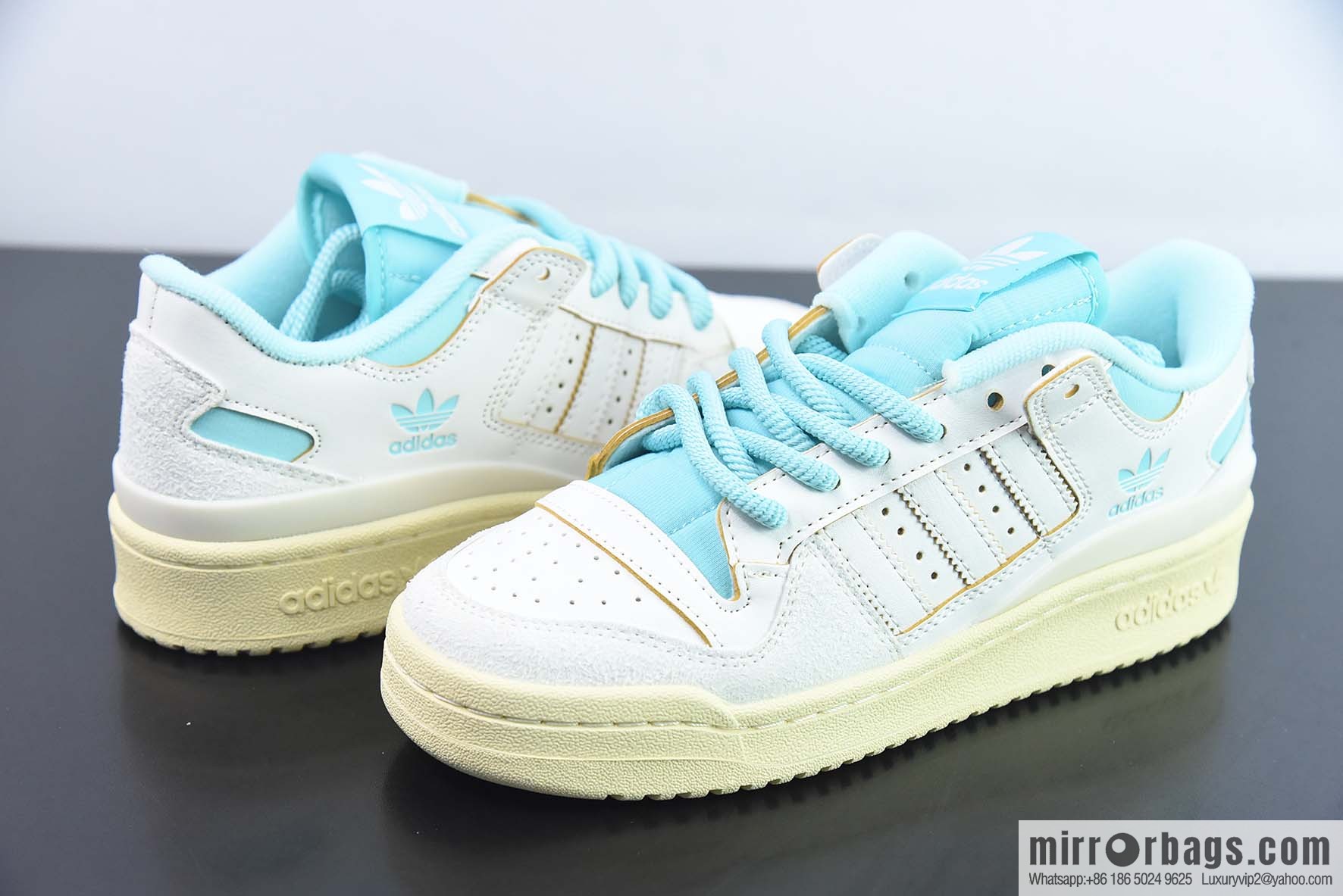 Adi 84 Clover Adidas Forum 84 Low Item number: FZ6342 Classic velcro Vintage board shoes Unisex trendy top layer leather casual shoes