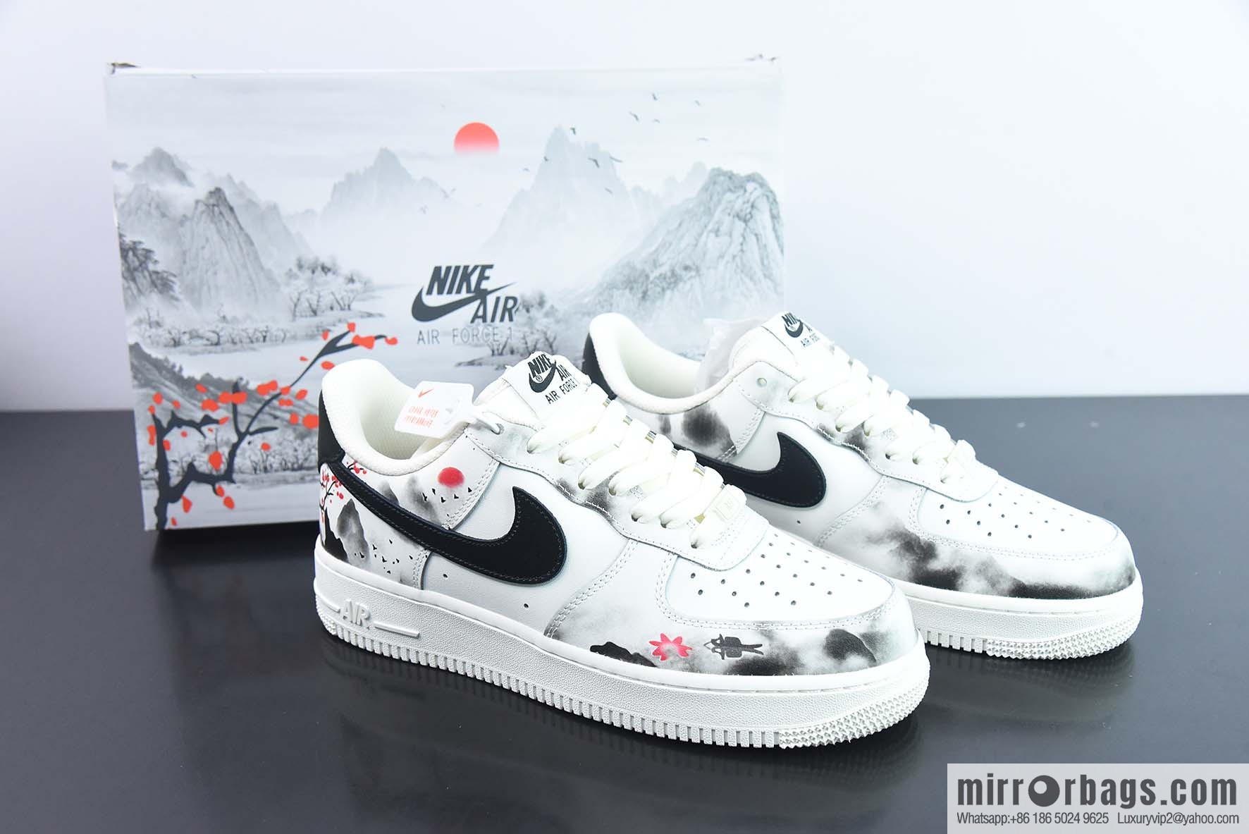 Air Force 1 '07 Low Air Force, Chinese Style, Graffiti, Landscape Painting Low Top Sneakers Item Number: BL1522 088