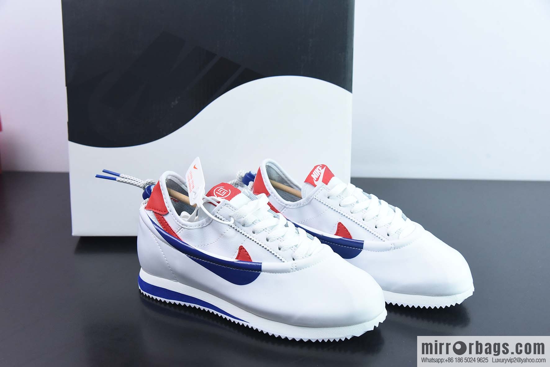 NK Clotez 3-in-1, Tai Chi Yin and Yang, Removable Trend Vintage Running Kung Fu Shoes, Joint White, Blue and Red DZ3239-100