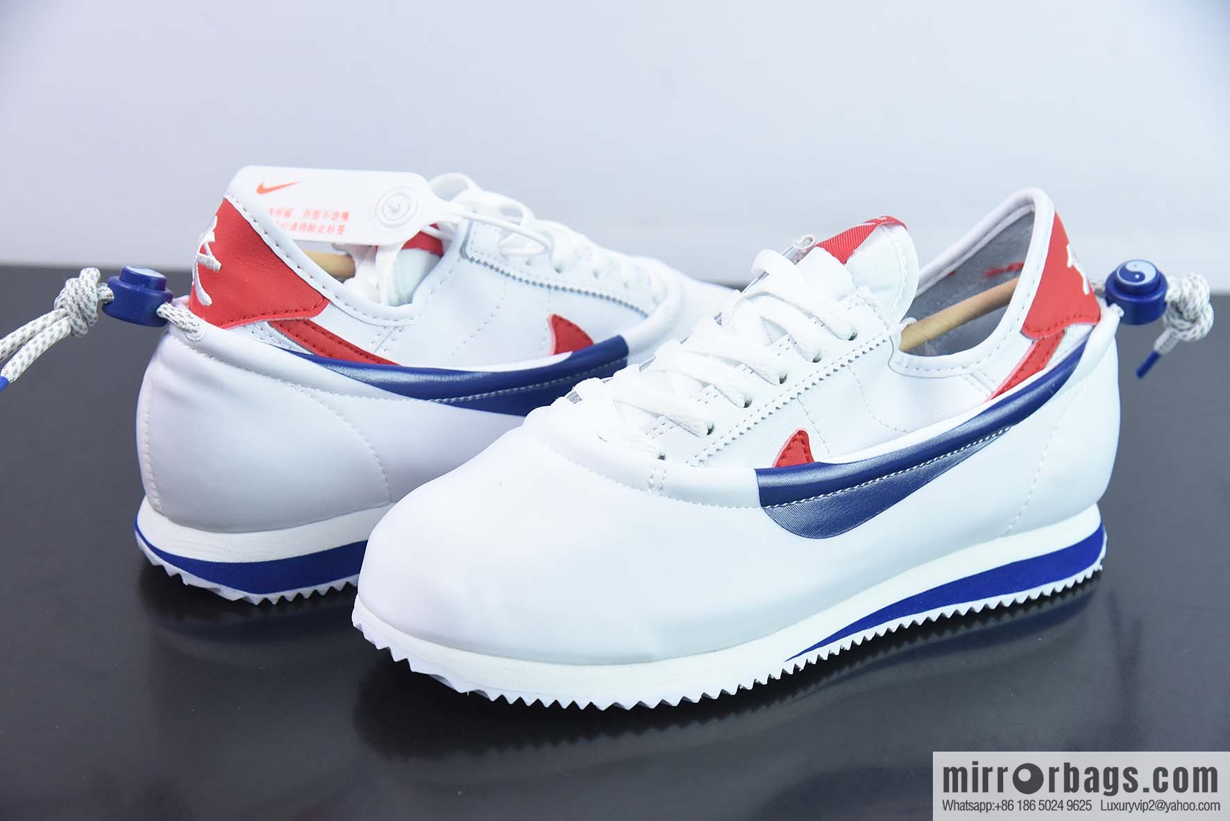NK Clotez 3-in-1, Tai Chi Yin and Yang, Removable Trend Vintage Running Kung Fu Shoes, Joint White, Blue and Red DZ3239-100