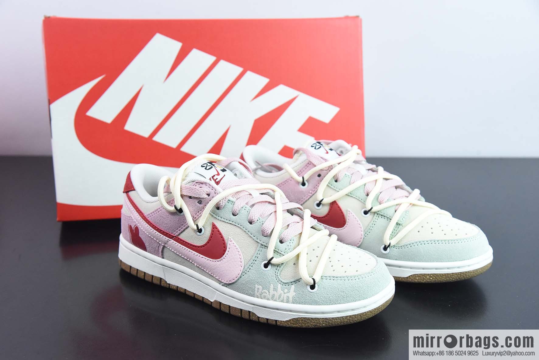 Nike SB Dunk Low deconstruction strap, double hook 85 series, rabbit year limited 🐰 pink rabbit, item number: DO9457 136