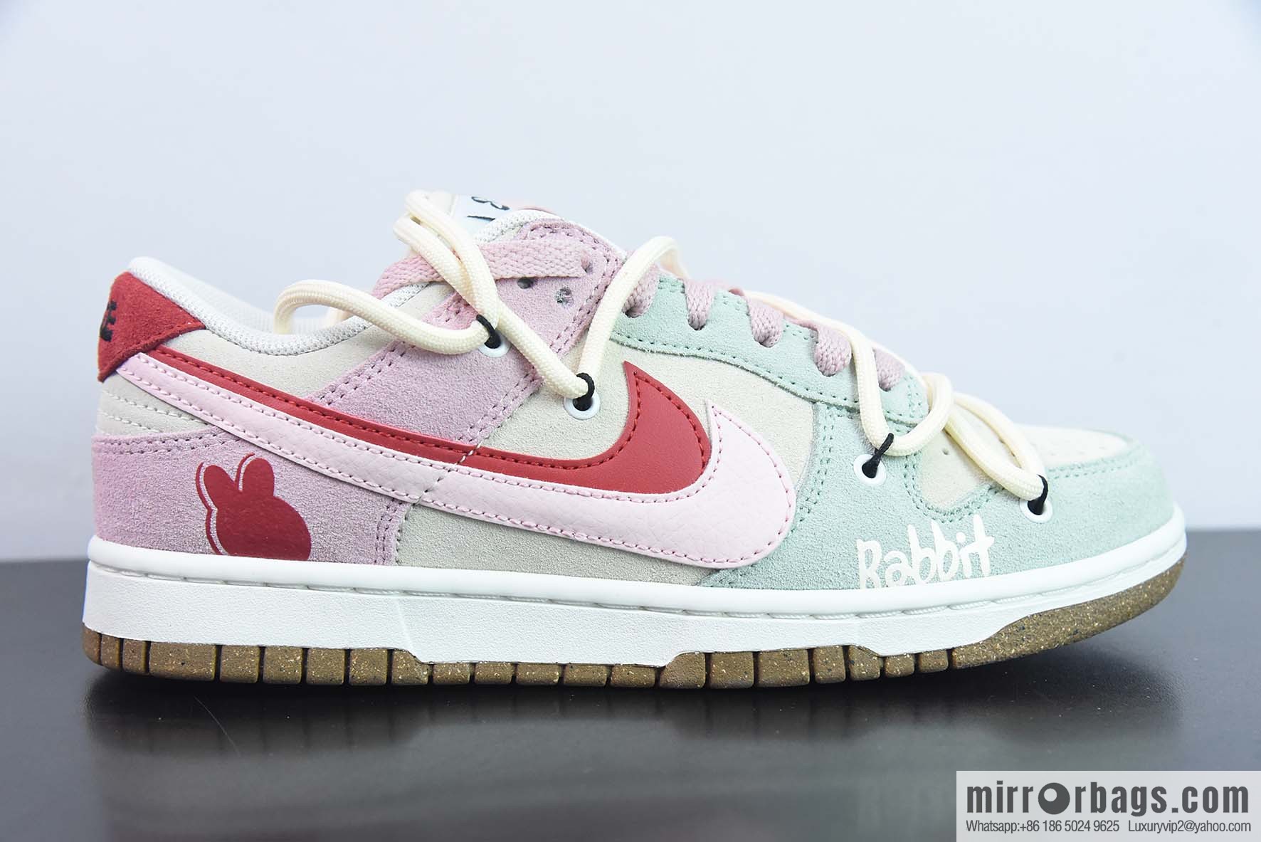 Nike SB Dunk Low deconstruction strap, double hook 85 series, rabbit year limited 🐰 pink rabbit, item number: DO9457 136