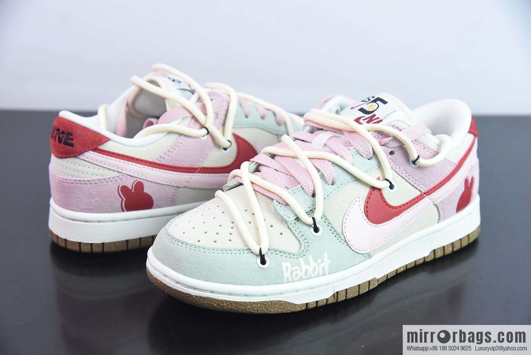 Nike SB Dunk Low deconstruction strap, double hook 85 series, rabbit year limited 🐰 pink rabbit, item number: DO9457 136