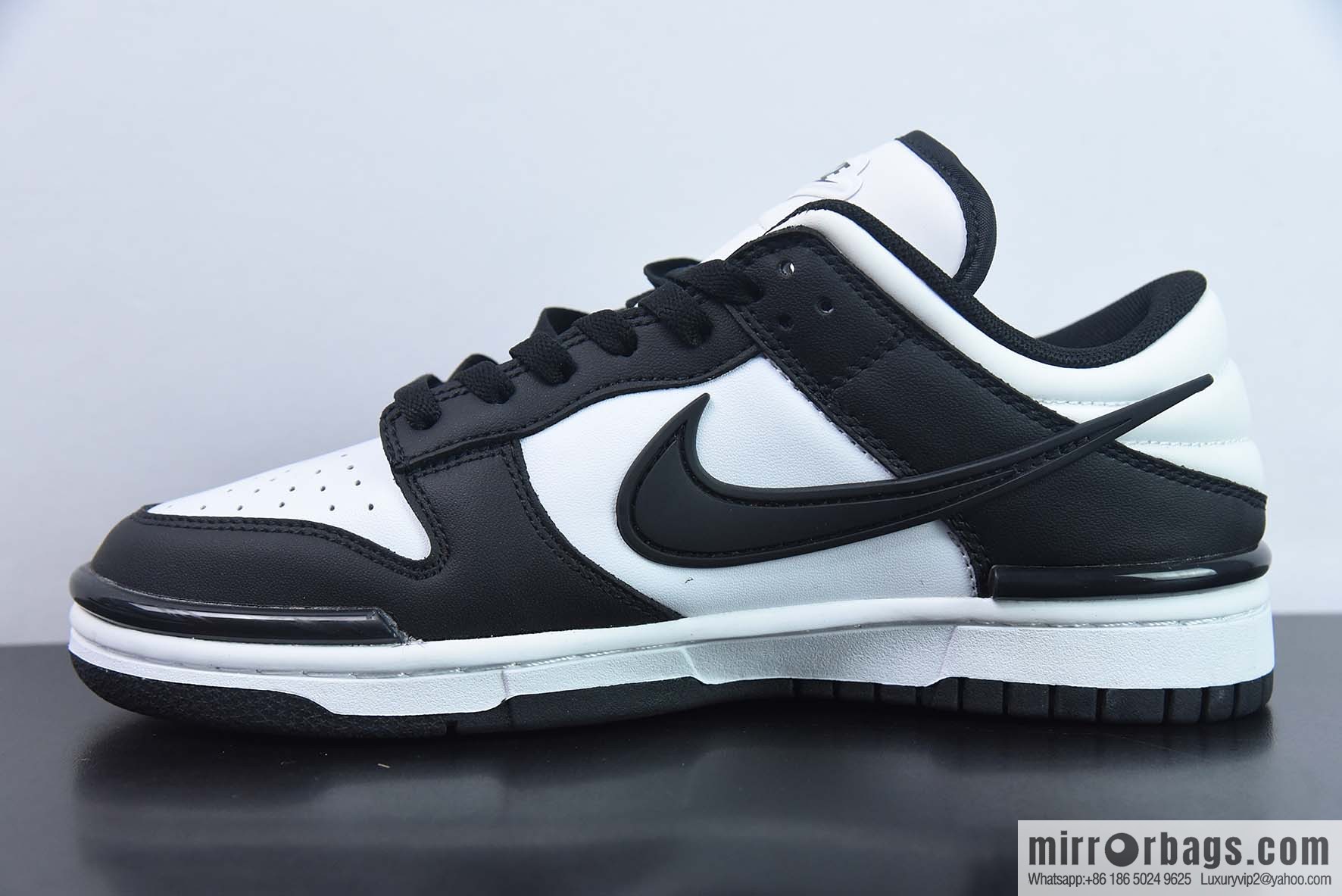 Nike Dunk Low Twist Panda mutant panda low-top sneakers black and white item number: DZ2794-001