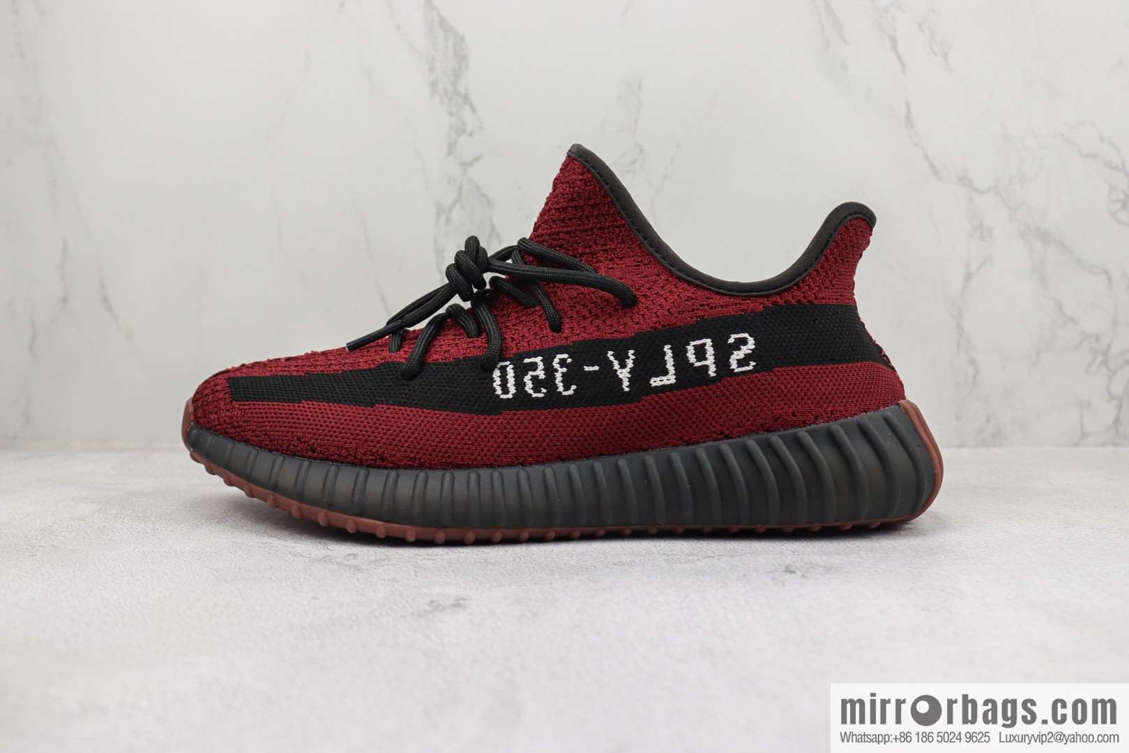 Adi, Coconut 350 V2 Item Number: RH7337 Black Burgundy sneakers Adidas Yeezy Boost 350 V2