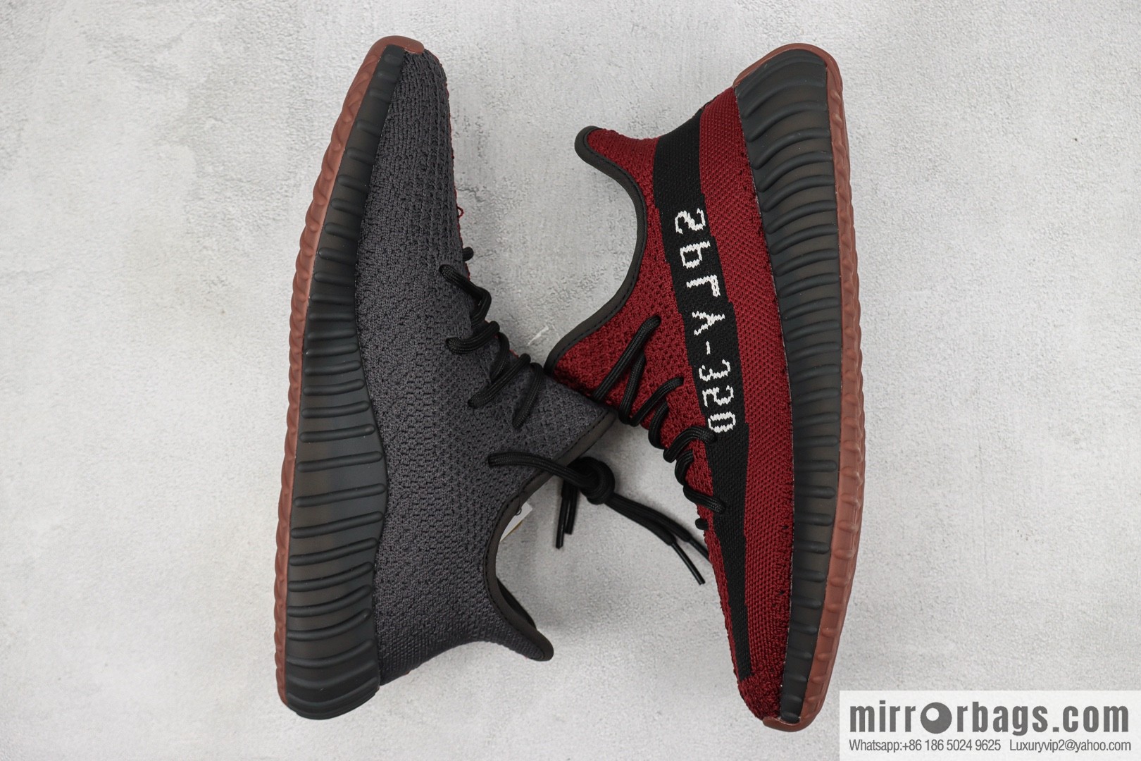 Adi, Coconut 350 V2 Item Number: RH7337 Black Burgundy sneakers Adidas Yeezy Boost 350 V2