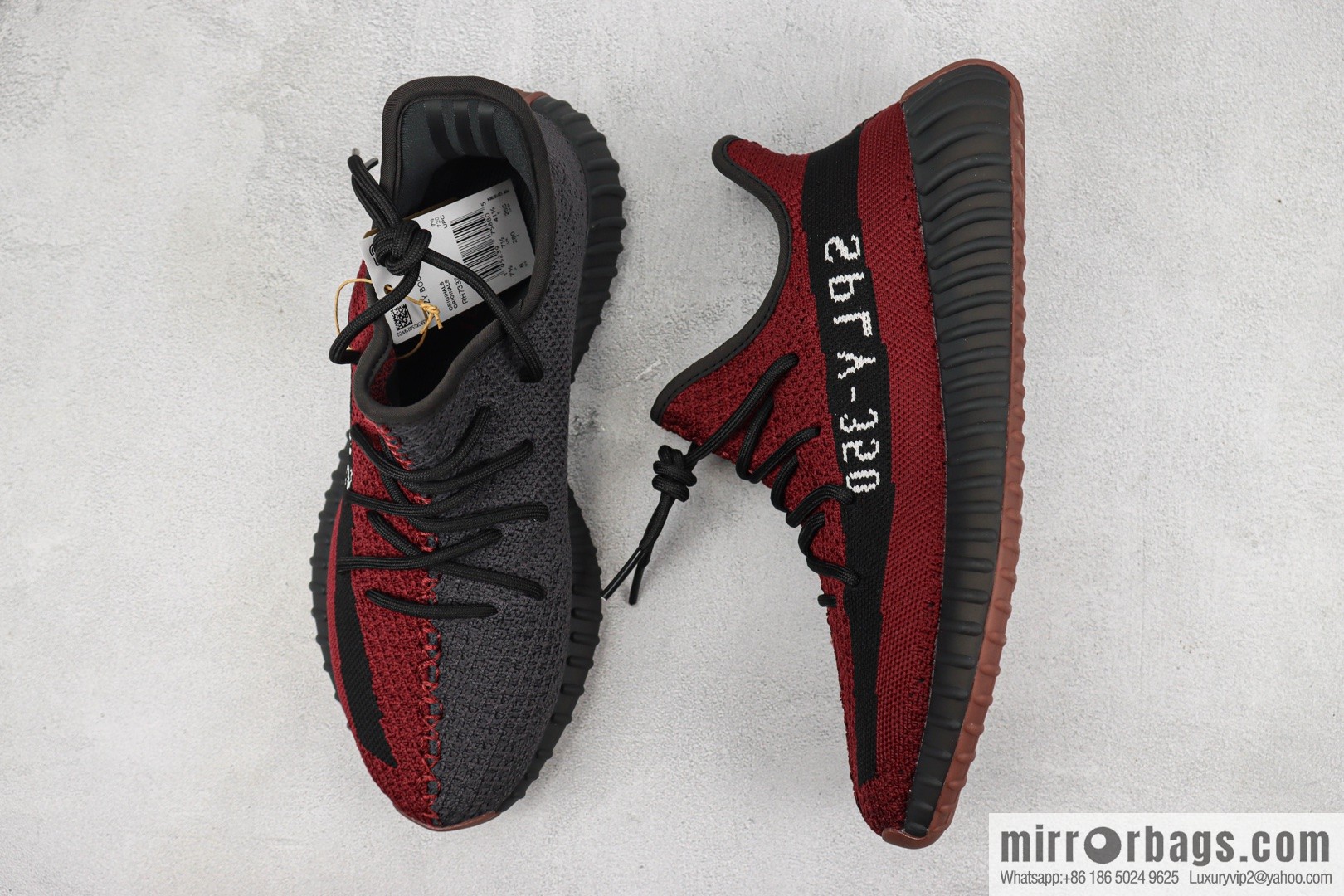 Adi, Coconut 350 V2 Item Number: RH7337 Black Burgundy sneakers Adidas Yeezy Boost 350 V2