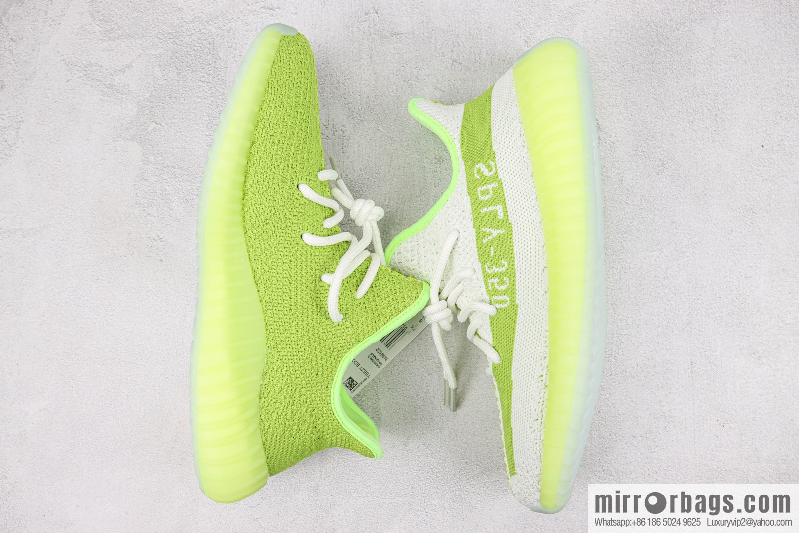Adi, Coconut 350 V2 Item Number: NS9522 White neon green New Cantaloupe sneakers Adidas Yeezy Boost 350 V2