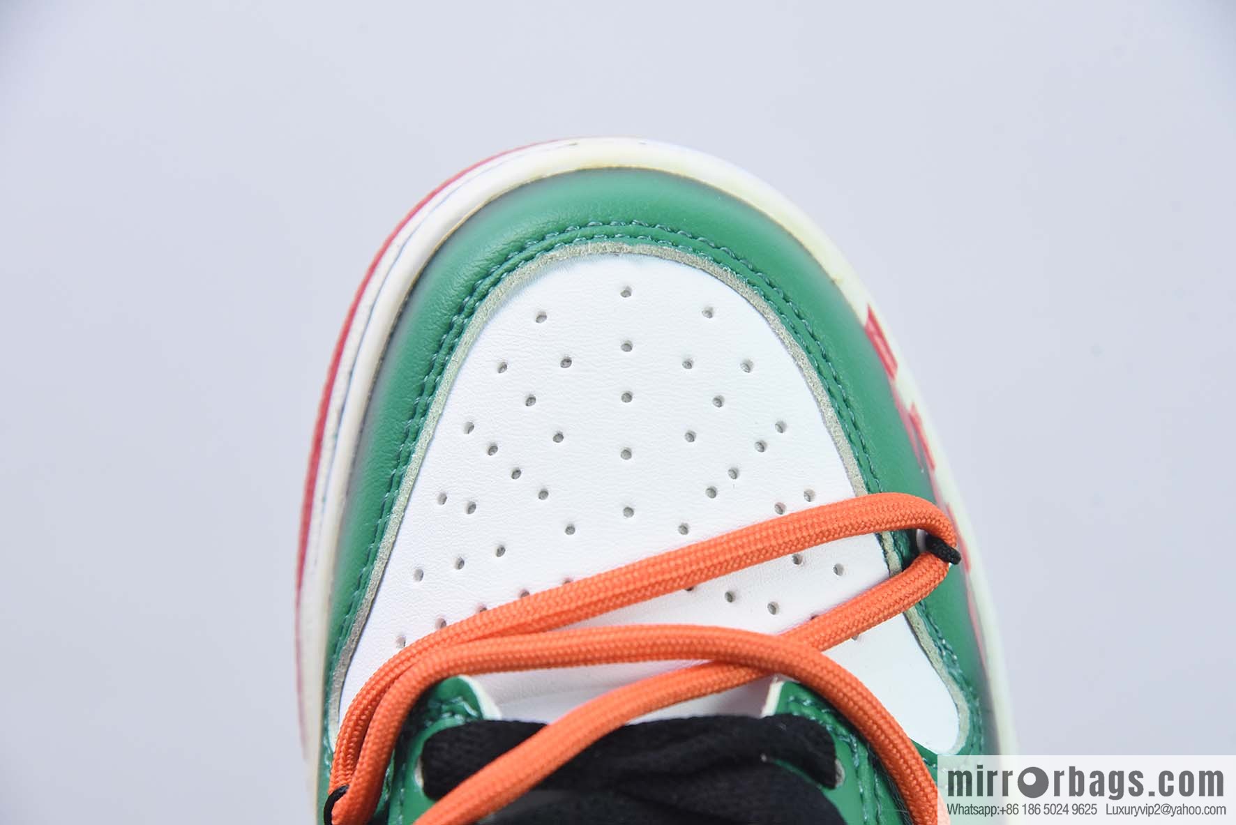 NK SB Dunk Low deconstruction drawstring low help 75th anniversary white-green graffiti printed item number: DD6288-100-54