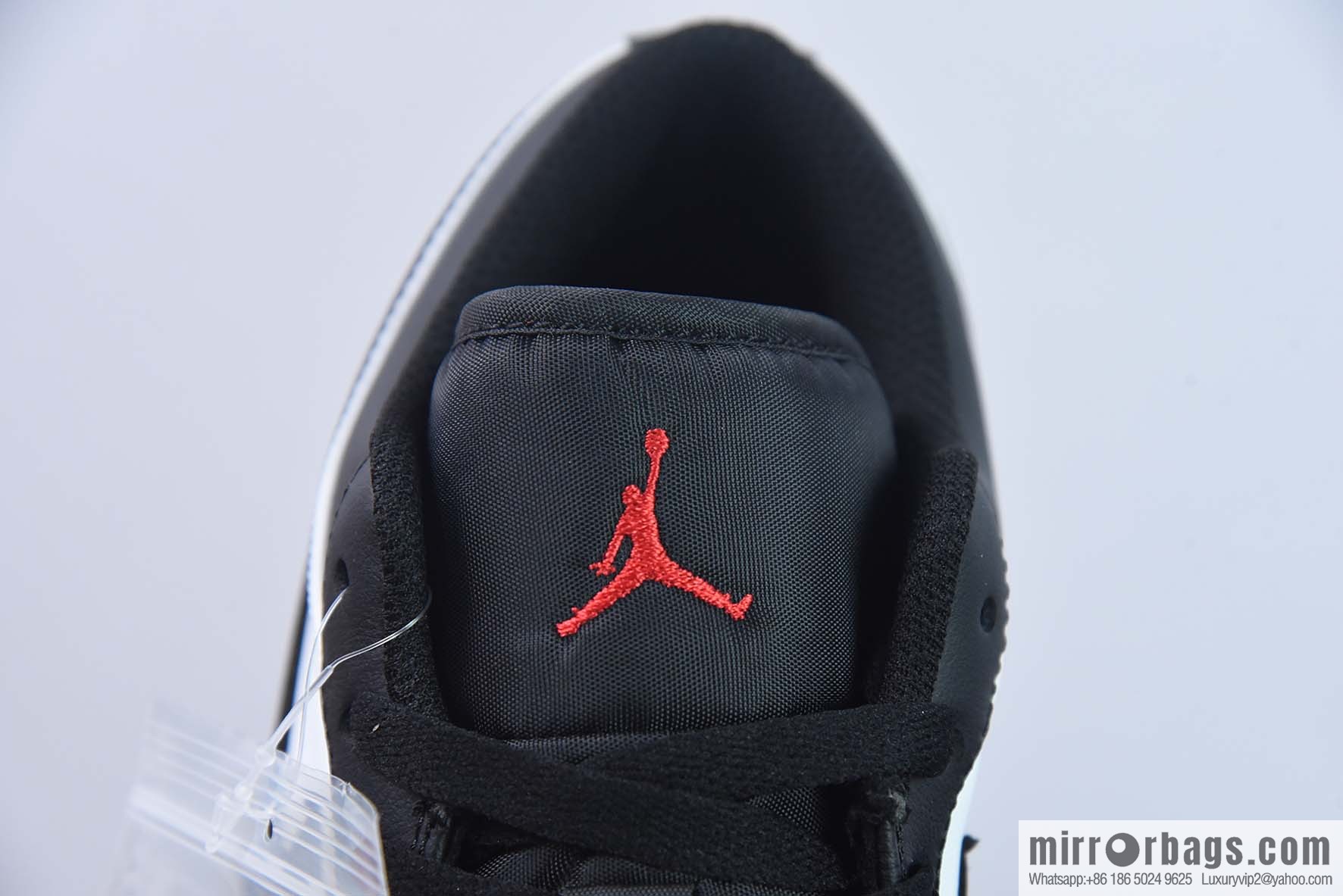Air Jordan AJ1 Low Top, Black and Red Toes, Item Number: 553558-161