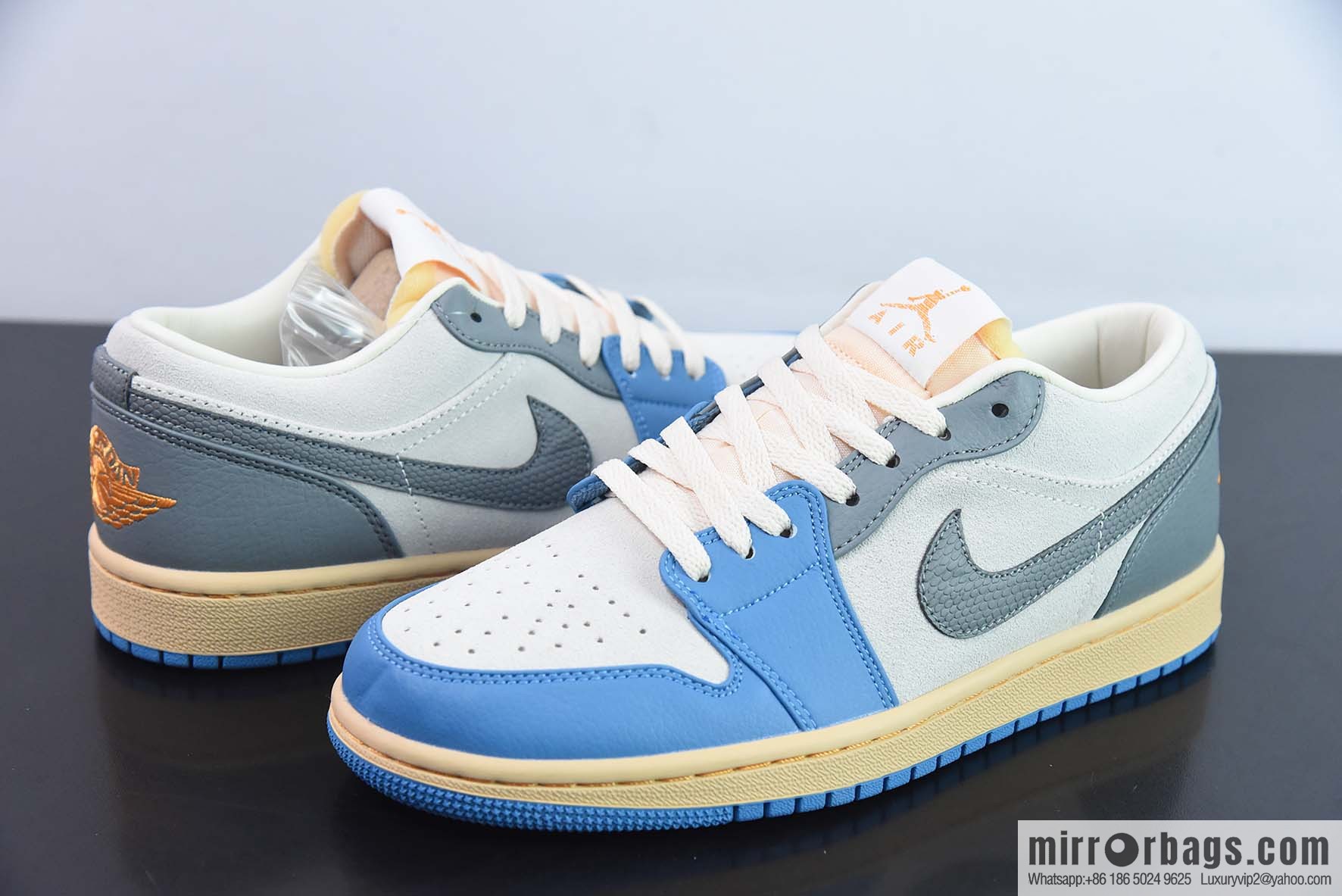 Air Jordan AJ1 Low Top Series, Blue Grey DZ5376-469 Item Number: DZ5376-469