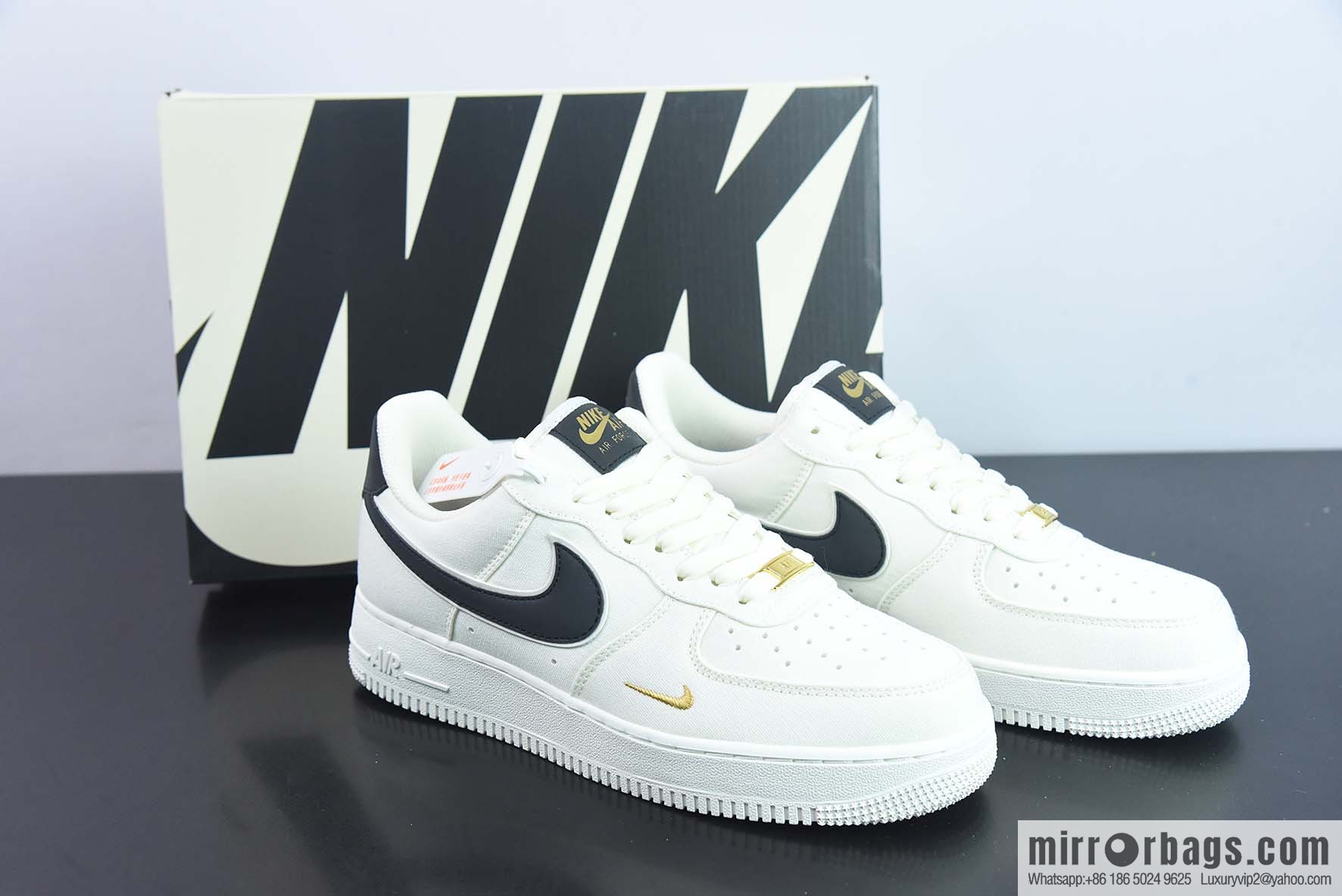 Air Force 1 '07 LV8 Air Force One Black Gold Denim Cloth Item Number: MN5696 809