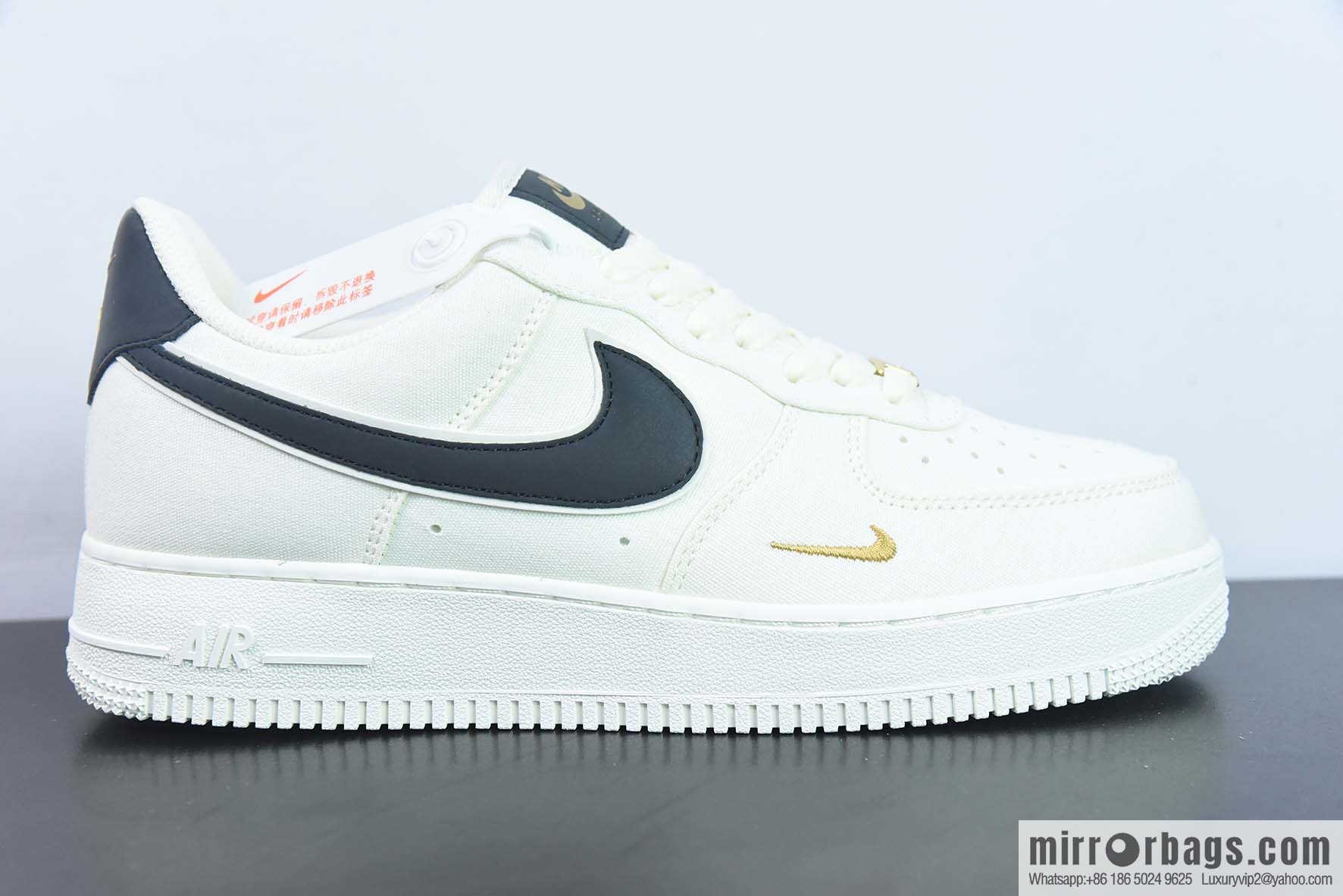 Air Force 1 '07 LV8 Air Force One Black Gold Denim Cloth Item Number: MN5696 809