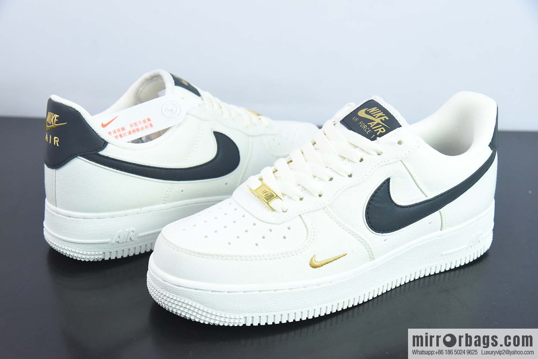 Air Force 1 '07 LV8 Air Force One Black Gold Denim Cloth Item Number: MN5696 809
