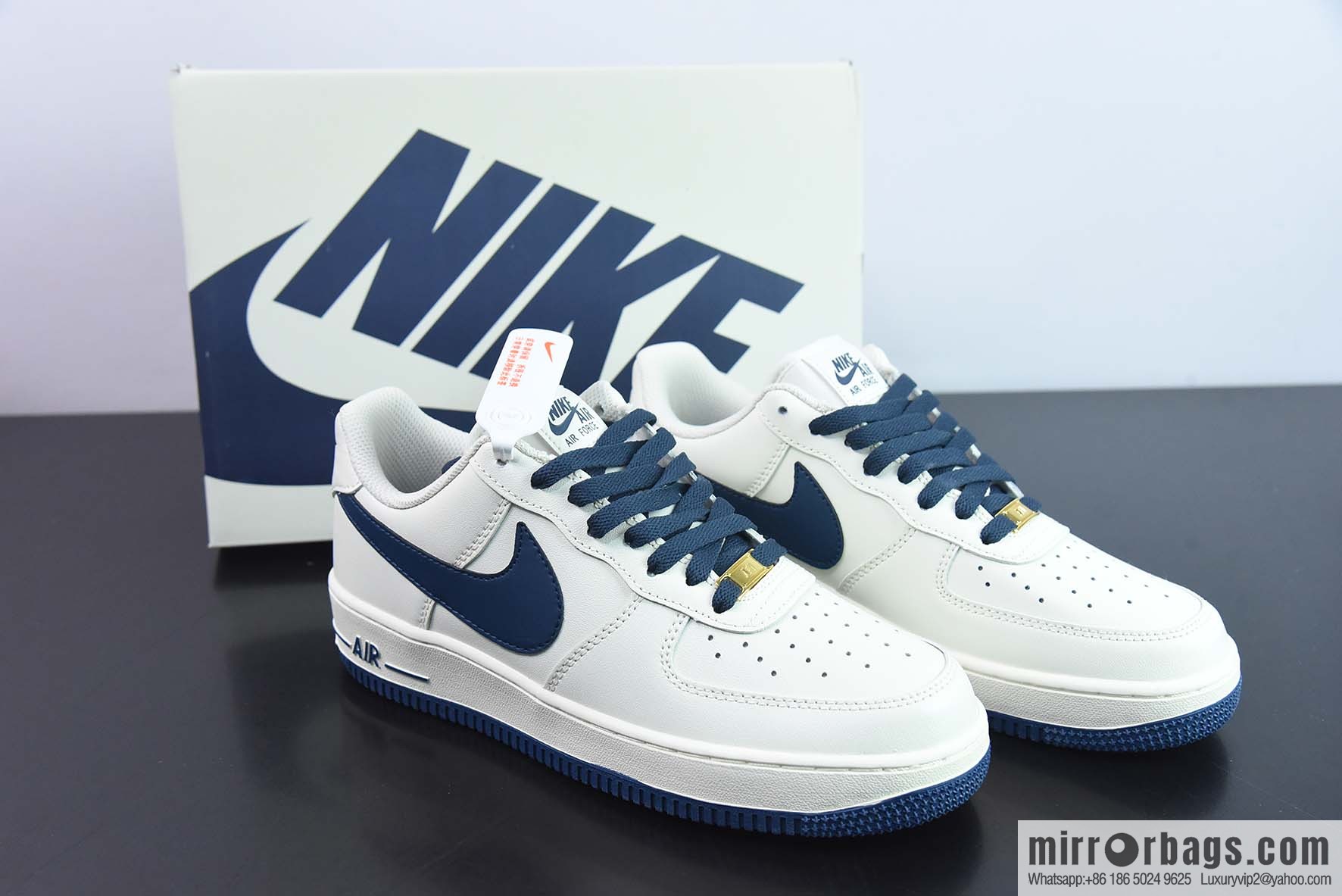 NK Air Force 1 Low '07 dark blue big hook, low-top Air Force No. 1 casual board shoes, item number: SP0758-026