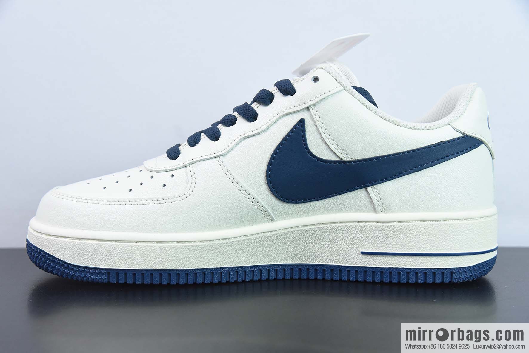 NK Air Force 1 Low '07 dark blue big hook, low-top Air Force No. 1 casual board shoes, item number: SP0758-026