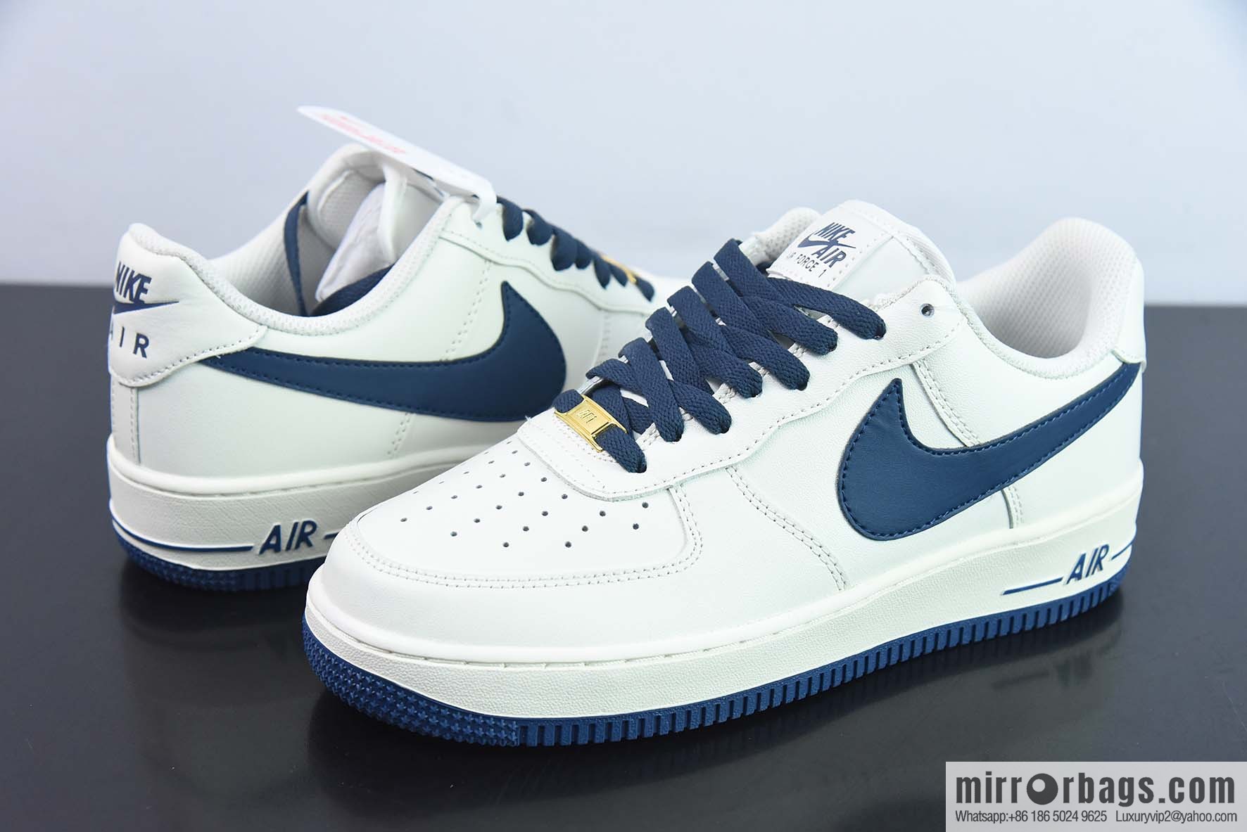 NK Air Force 1 Low '07 dark blue big hook, low-top Air Force No. 1 casual board shoes, item number: SP0758-026