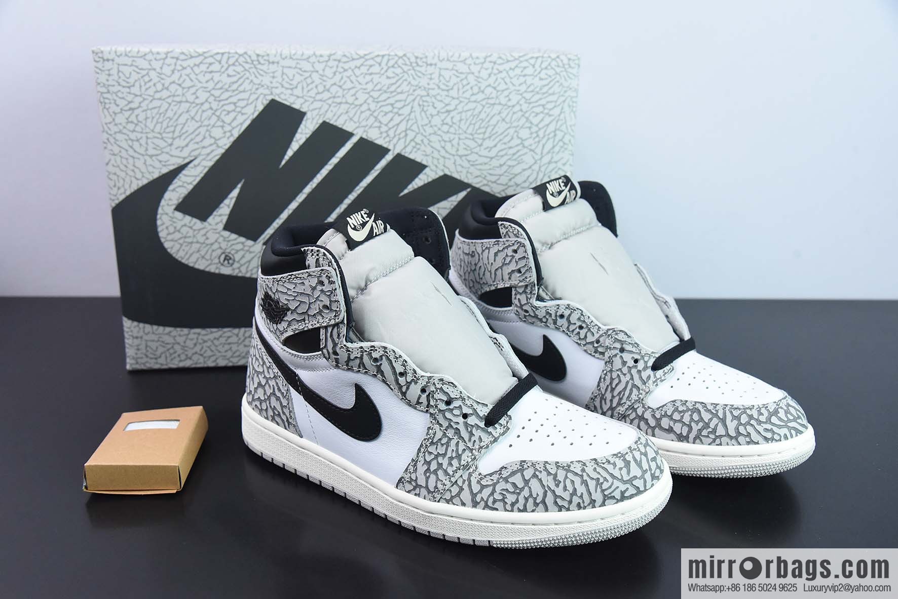 Air Jordan1 AJ1 Jordan 1st generation high-top basketball shoes/black and white gray, burst pattern, elephant pattern, item number: DZ5485-052