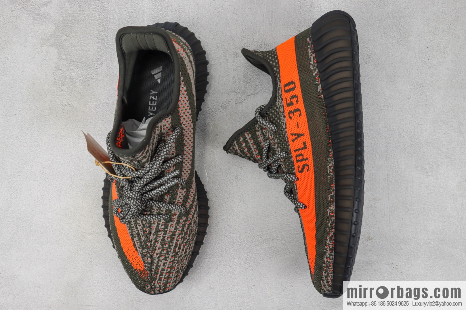 Coconut 350 V2 Gray Orange, Angel sneakers SKU: HQ7045 AD Yeezy