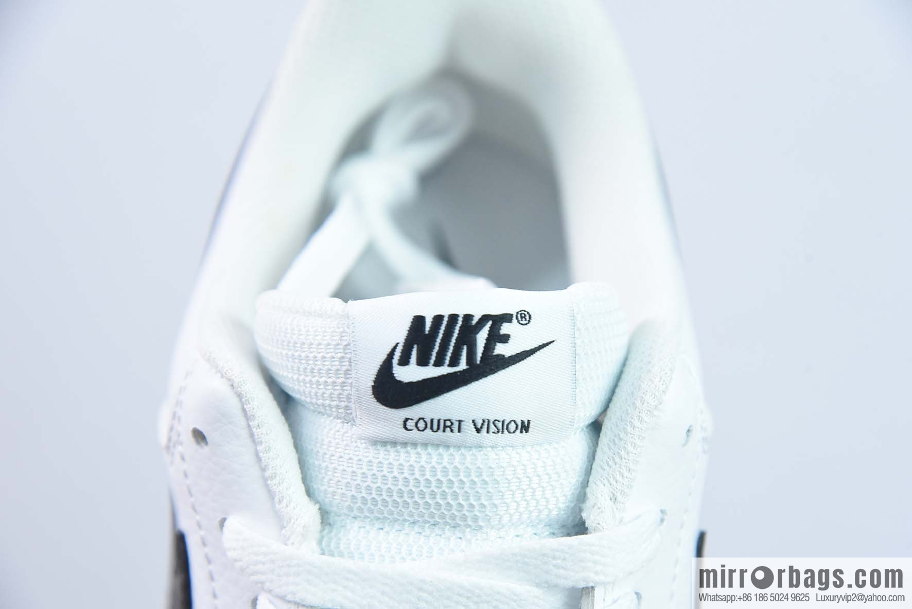 NK Court Vision Low CV Low Top Vintage Versatile breathable casual sports shoes, white and black CD5463-101