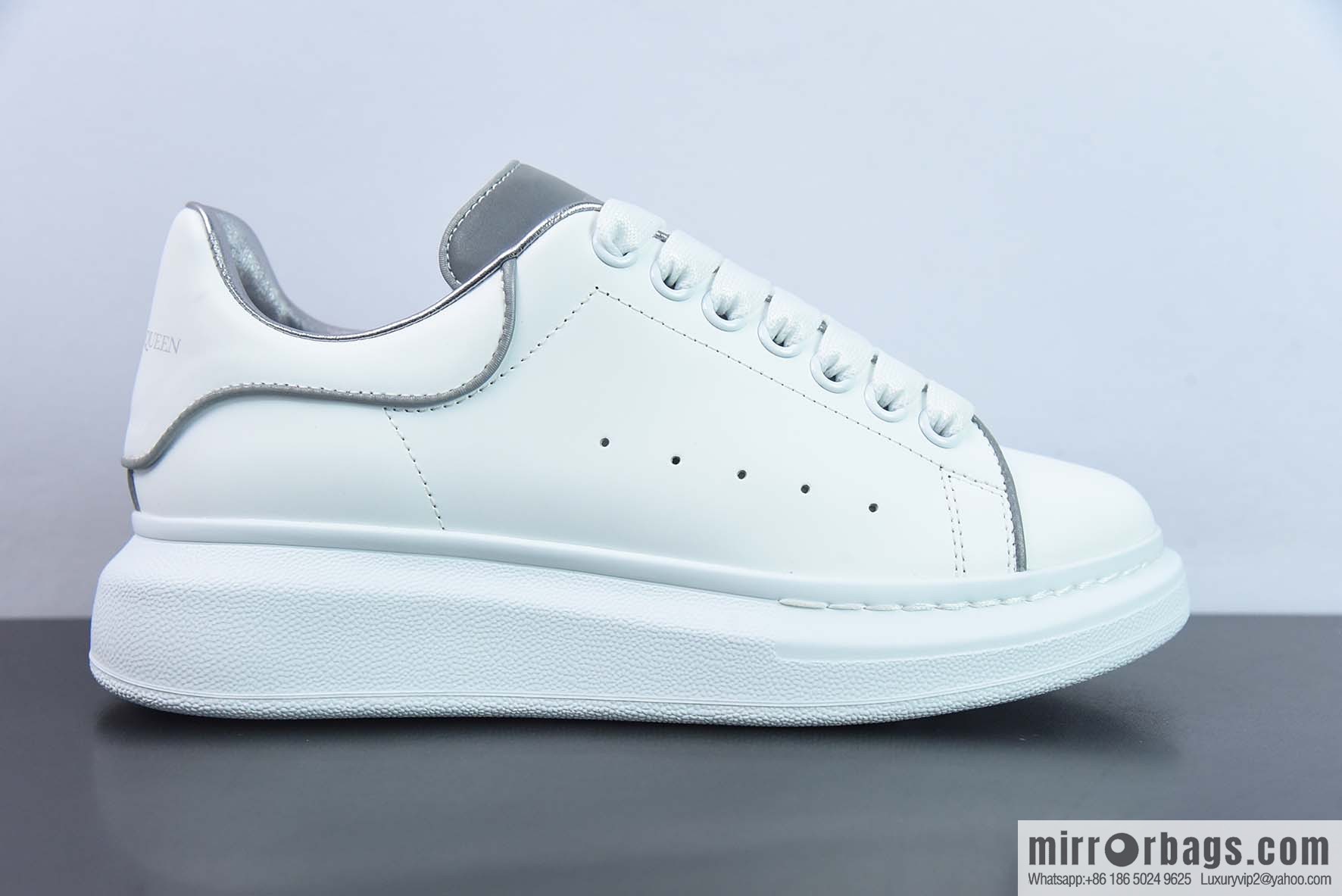 Alexander McQueen 3M White Low Top Sneakers
