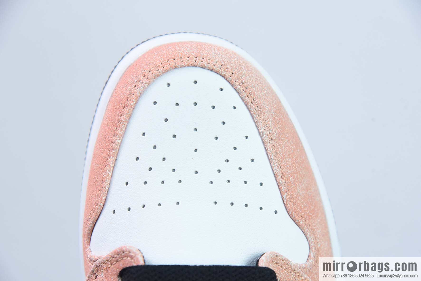 Air Jordan 1 Mid help basketball shoes, naked pink white, item number: DX4332-800