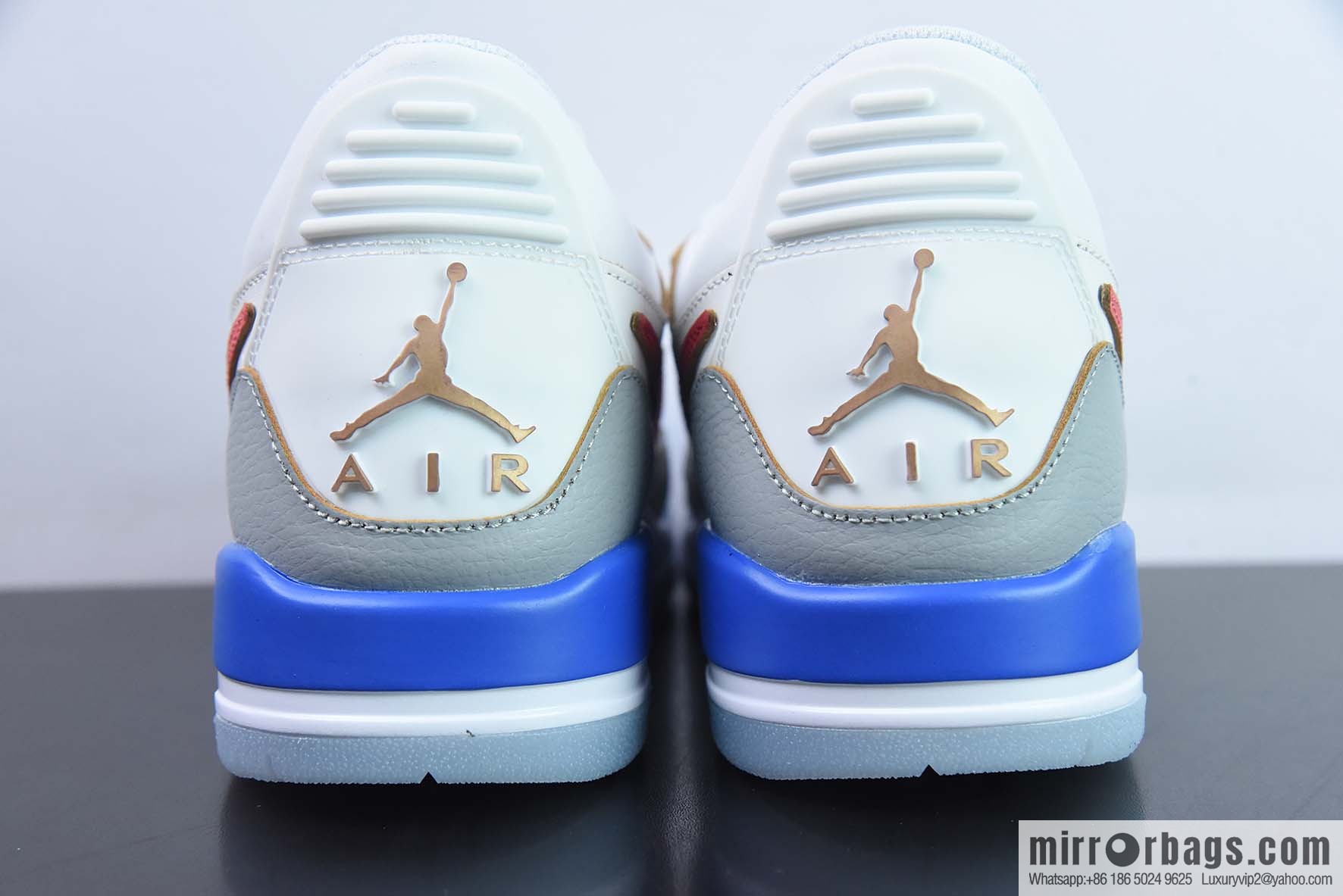 NK Air Jordan Legacy 312 Low Jordan's strongest three-in-one mixed version AJ312 white, blue and red, item number: FN8902-161