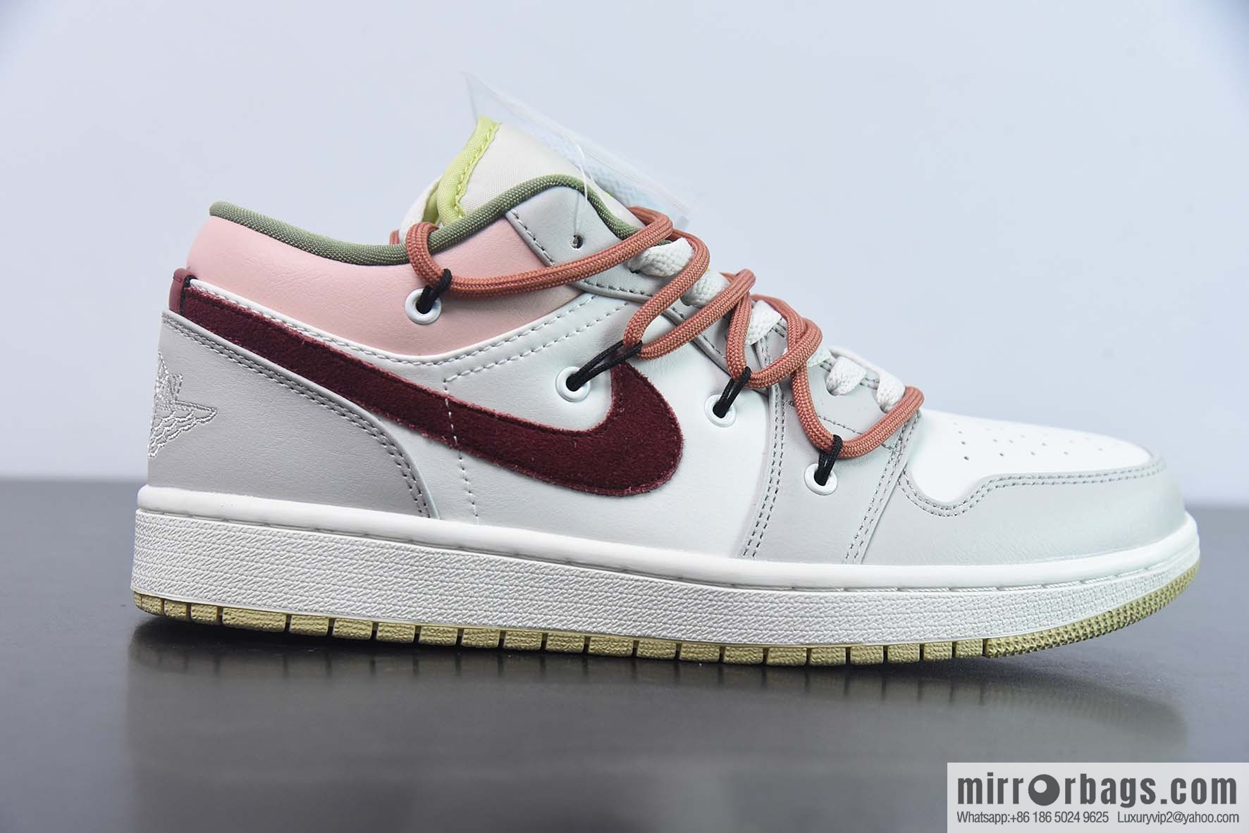 Air Jordan 1 Low beige faith gentle strap low-top basketball shoes, item number: FD9906-131