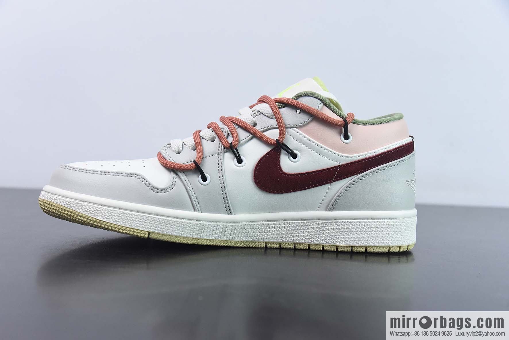 Air Jordan 1 Low beige faith gentle strap low-top basketball shoes, item number: FD9906-131